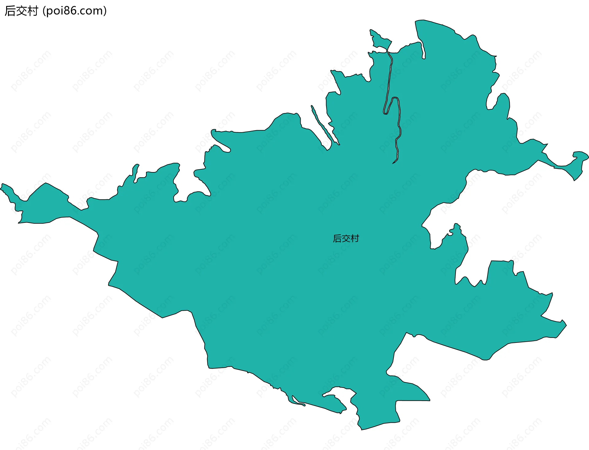 后交村边界地图