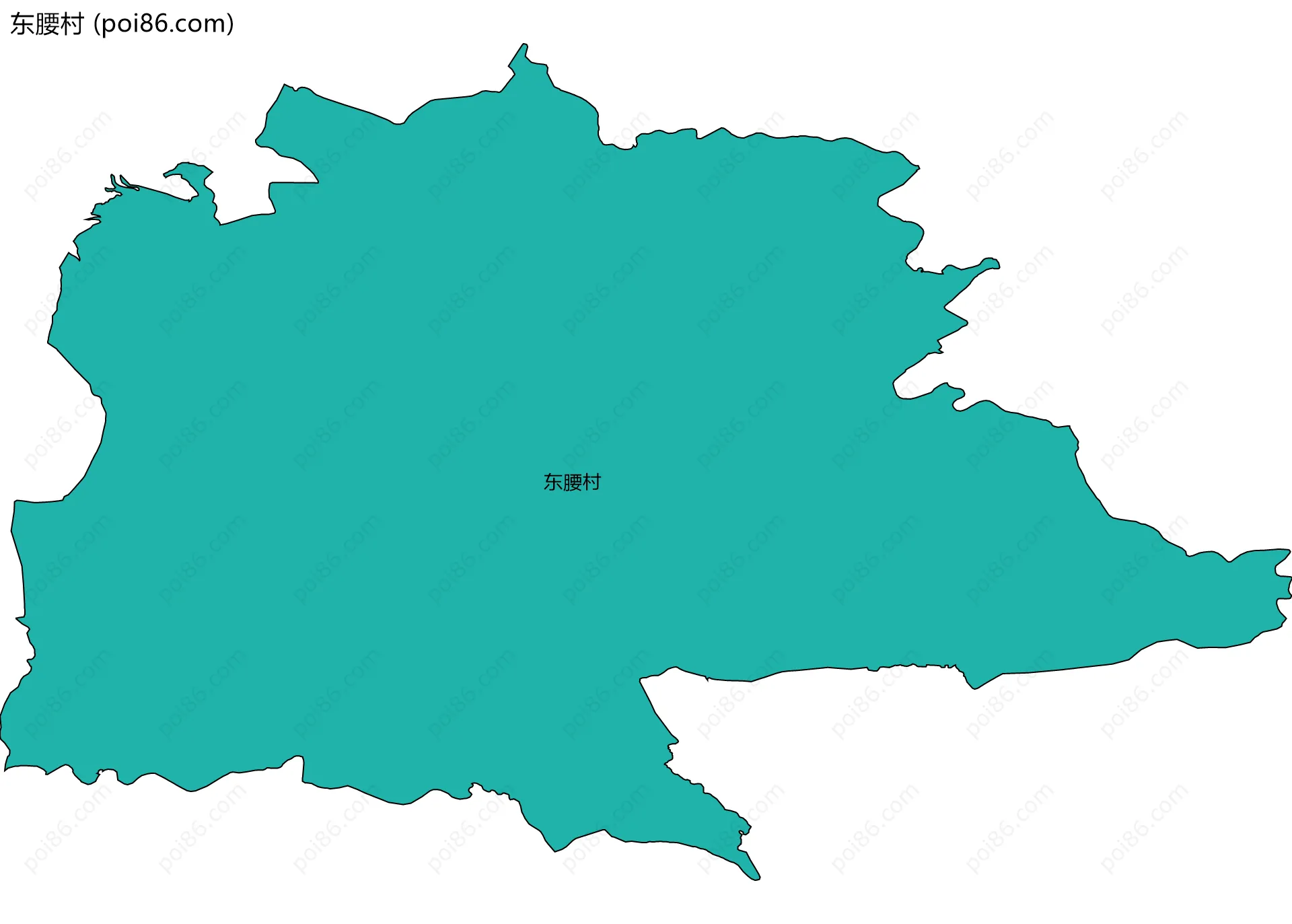 东腰村边界地图