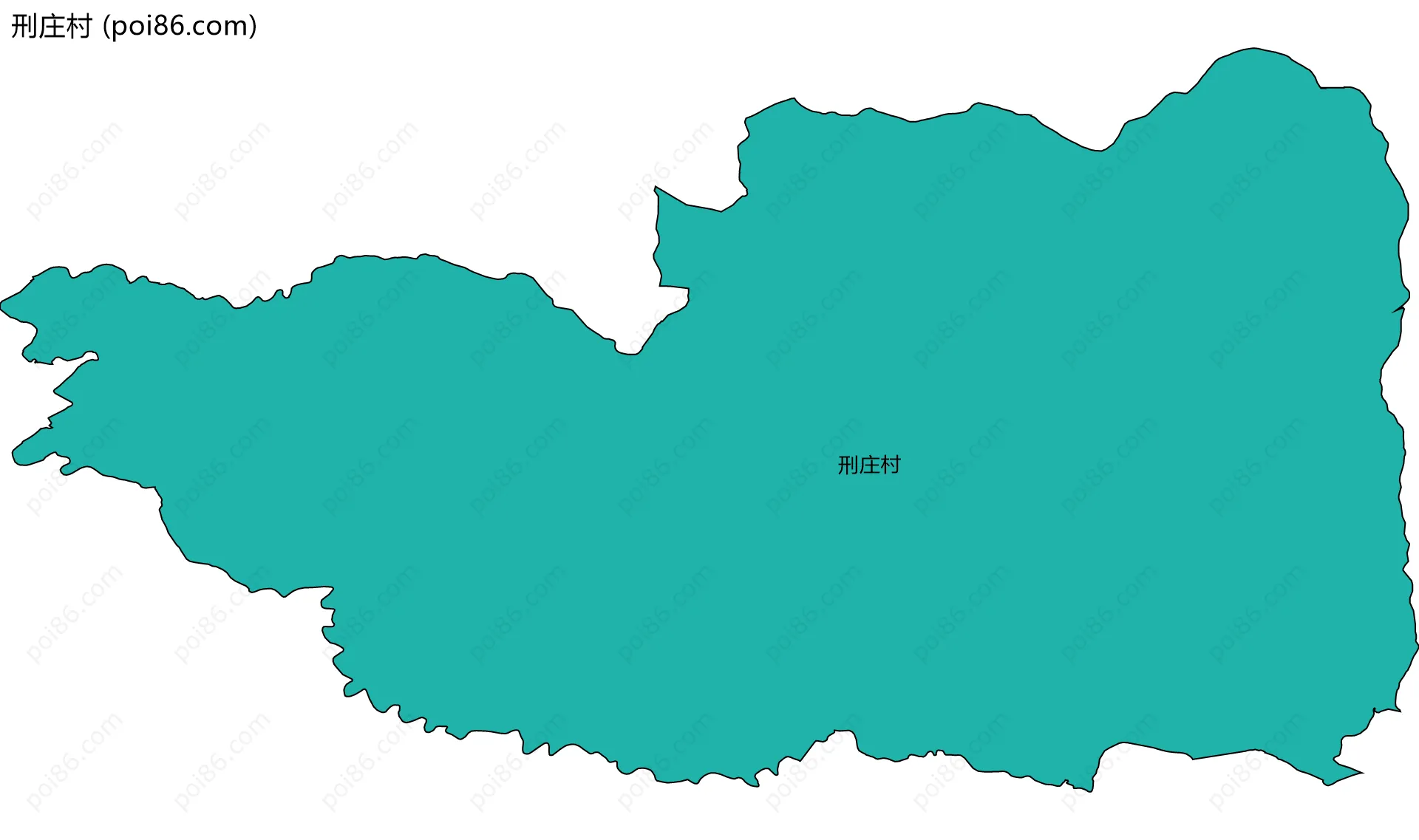 刑庄村边界地图