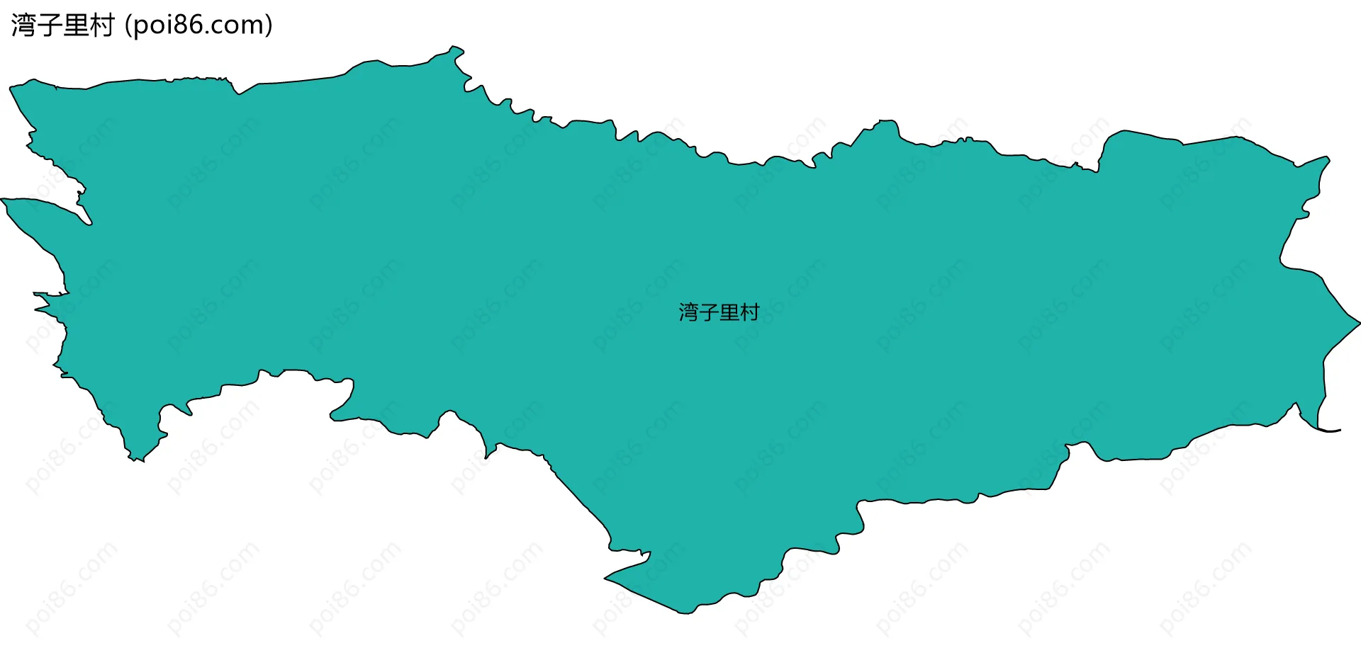 湾子里村边界地图