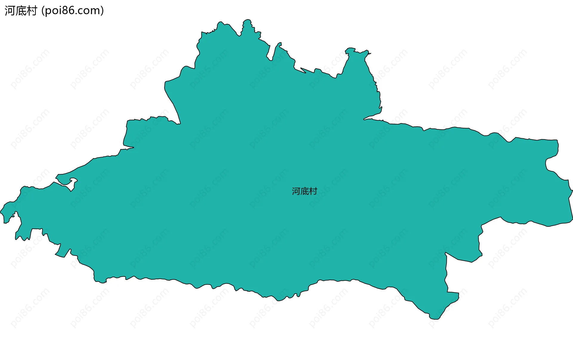 河底村边界地图