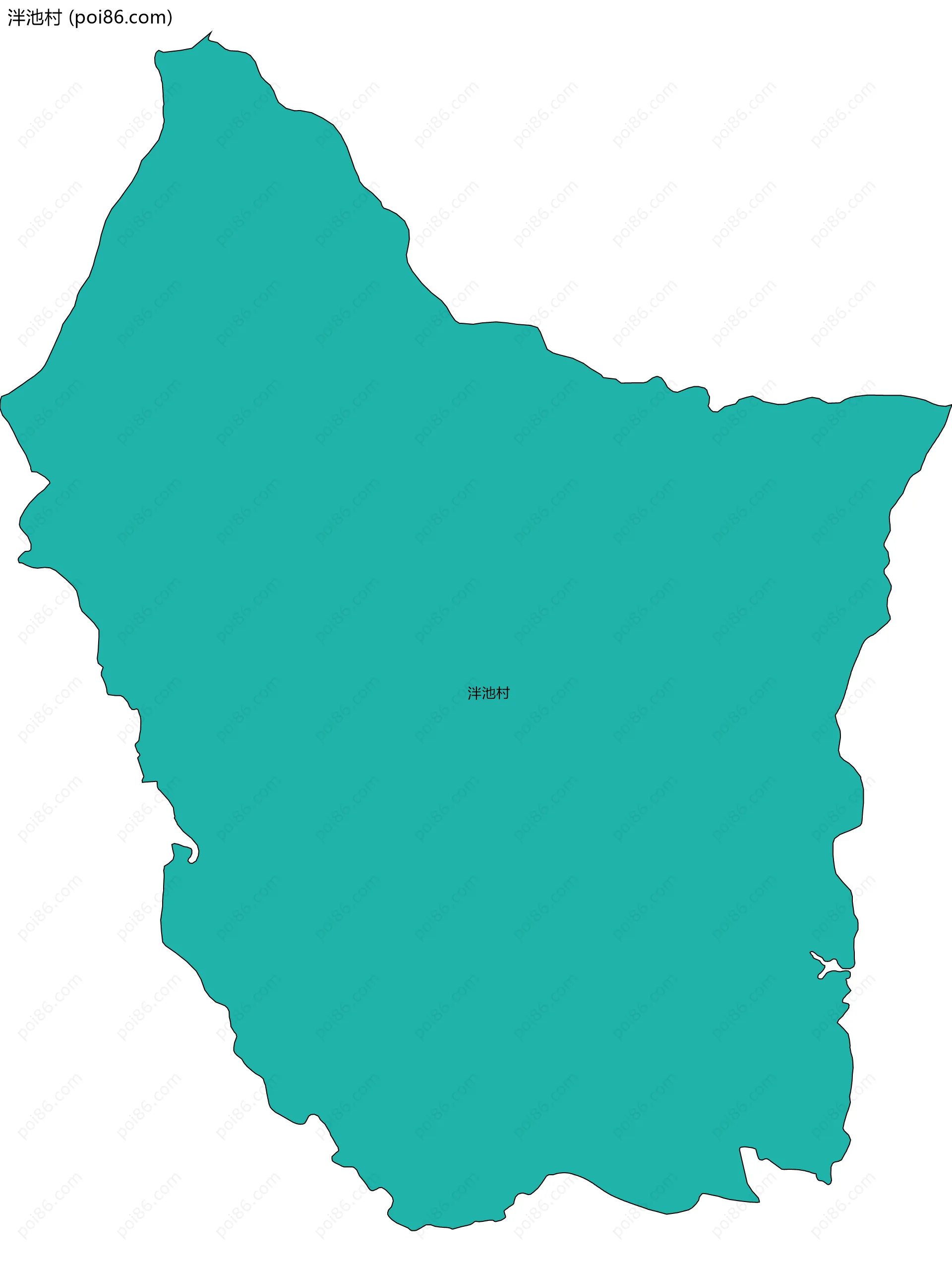 泮池村边界地图