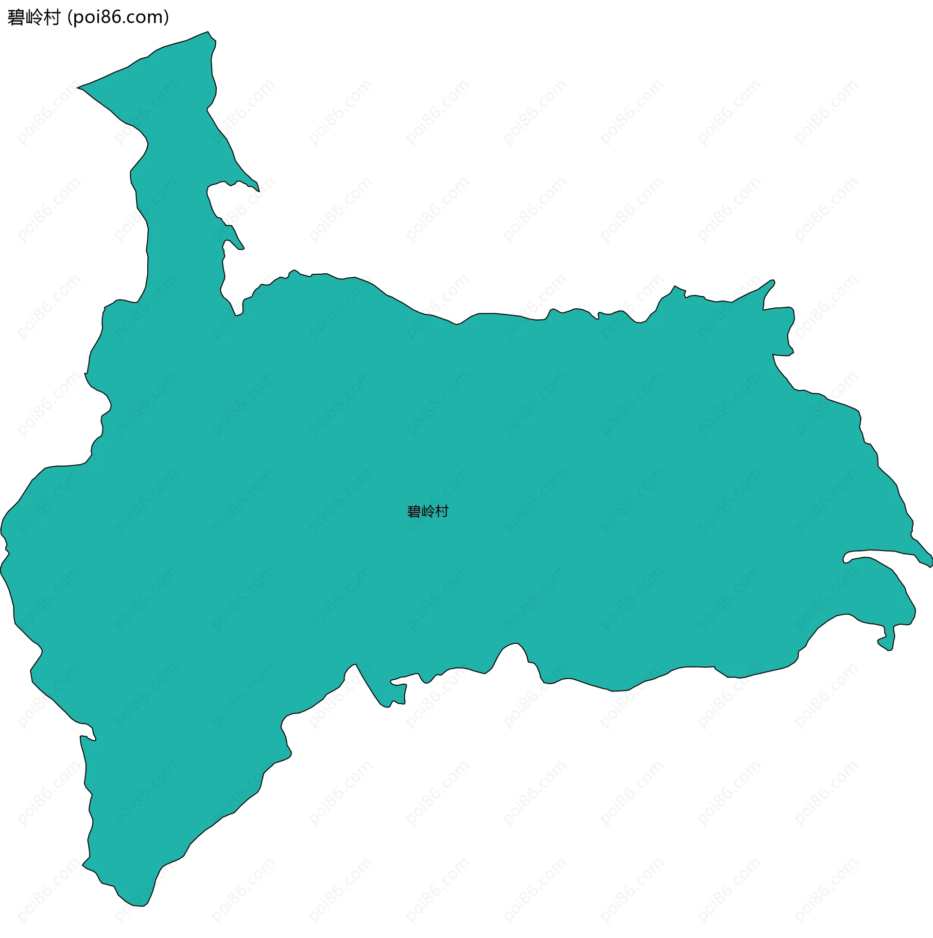 碧岭村边界地图