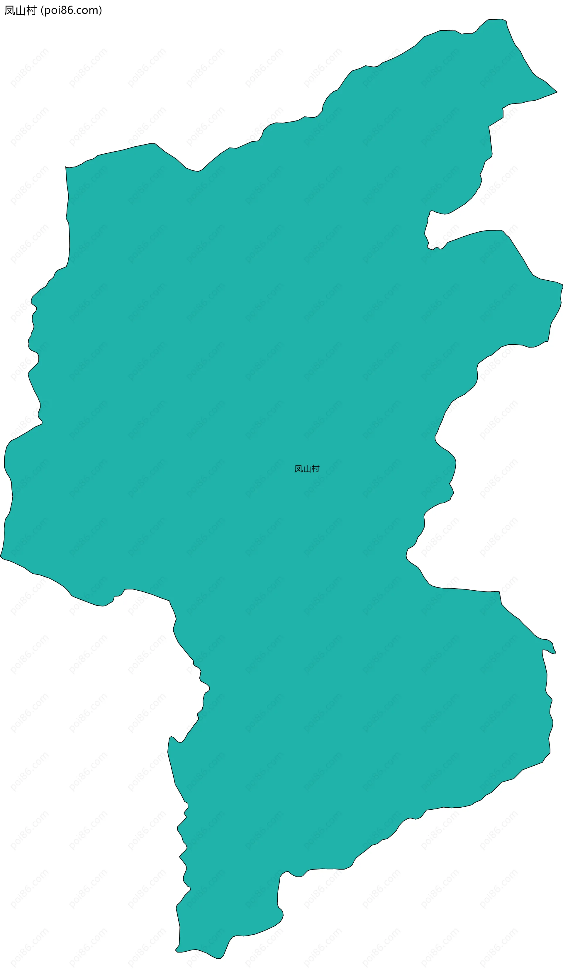 凤山村边界地图