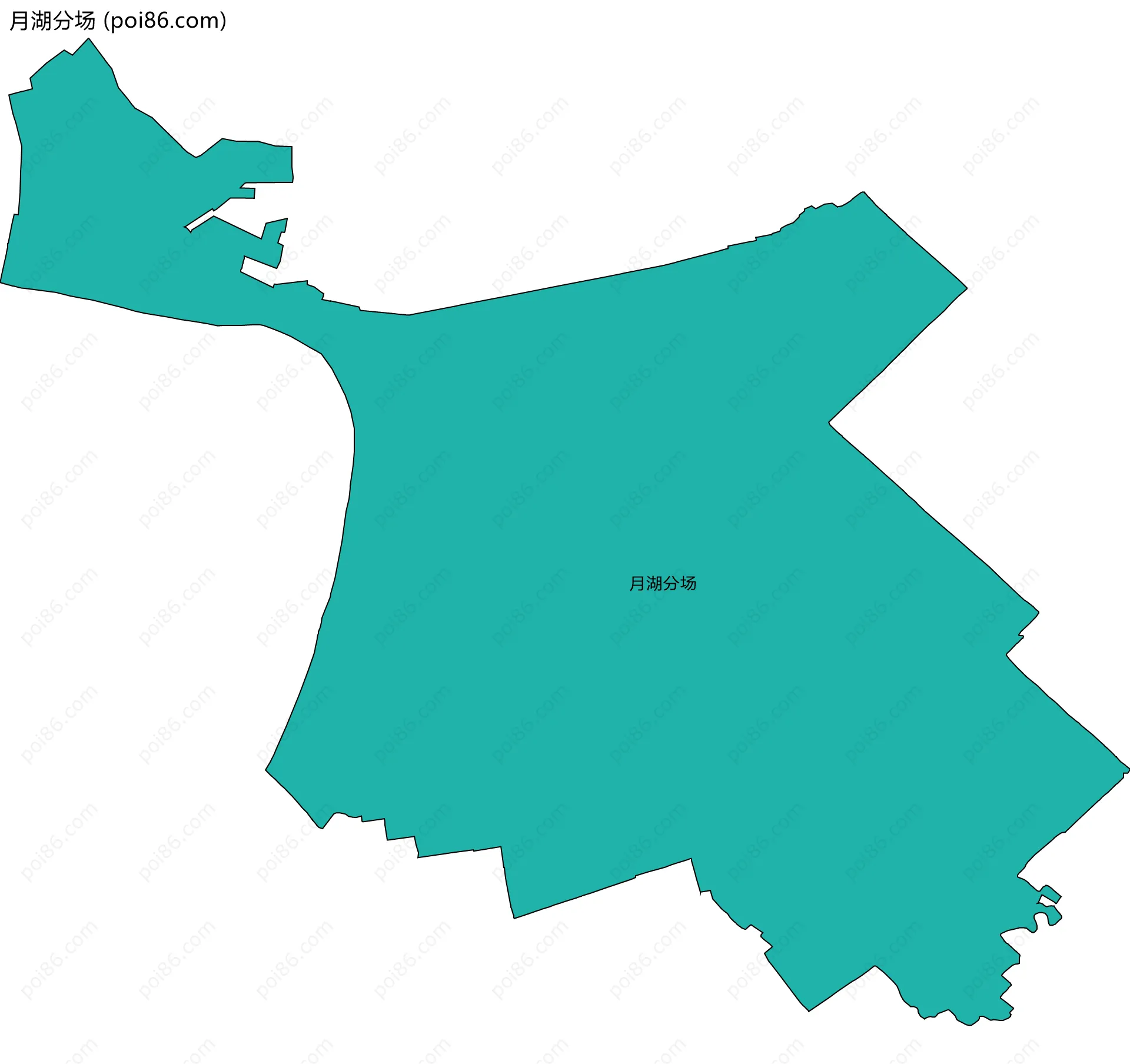 月湖分场边界地图