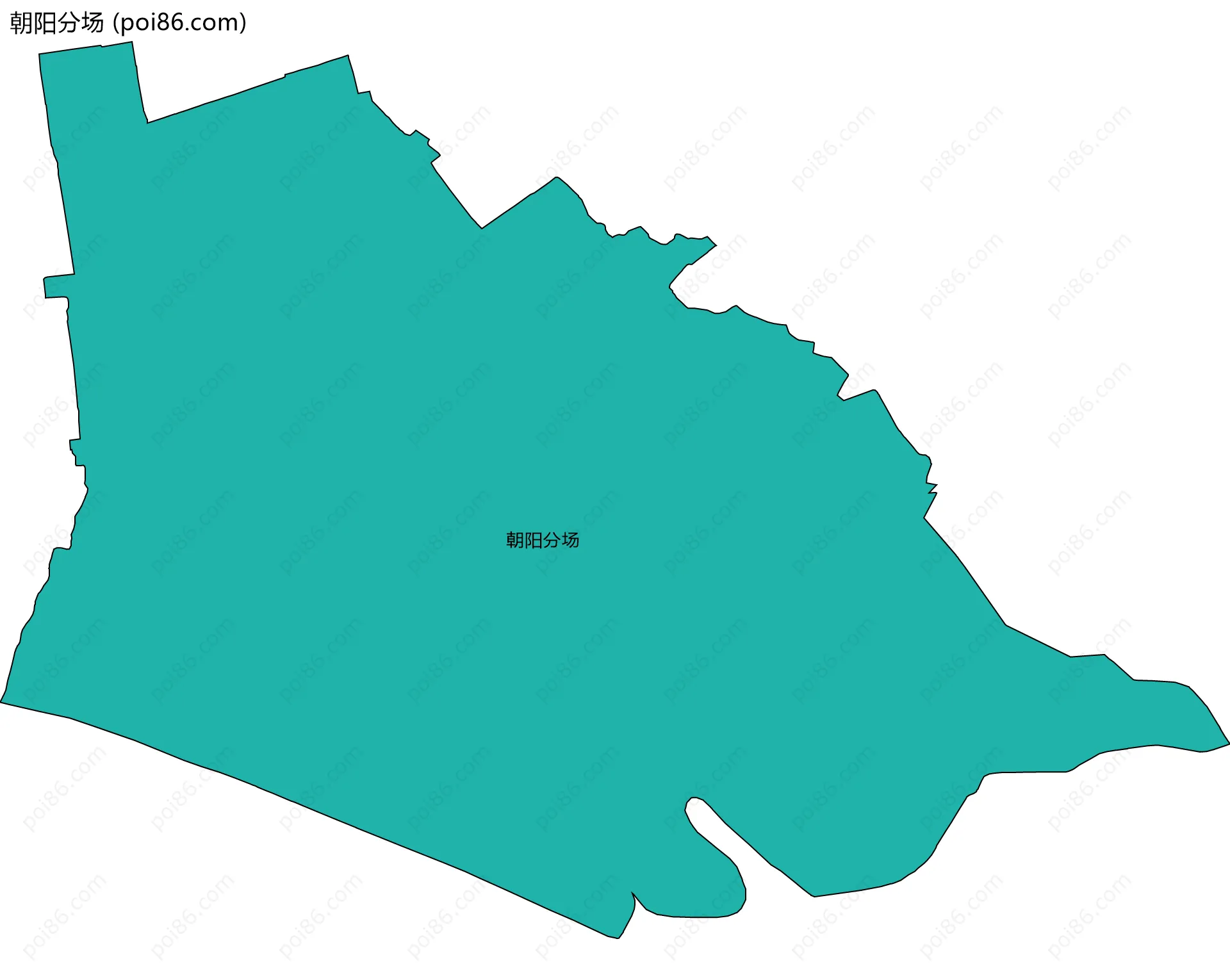 朝阳分场边界地图