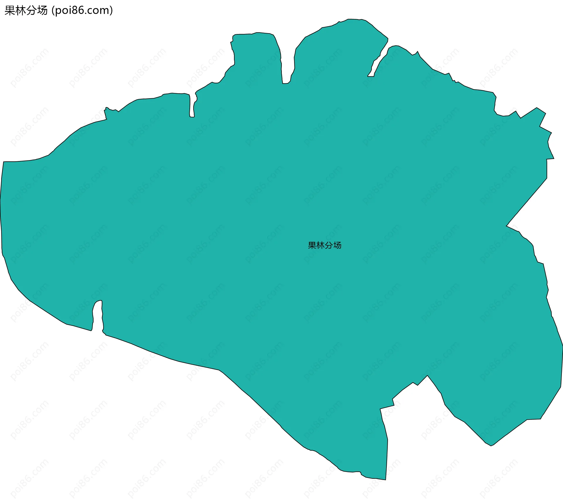 果林分场边界地图