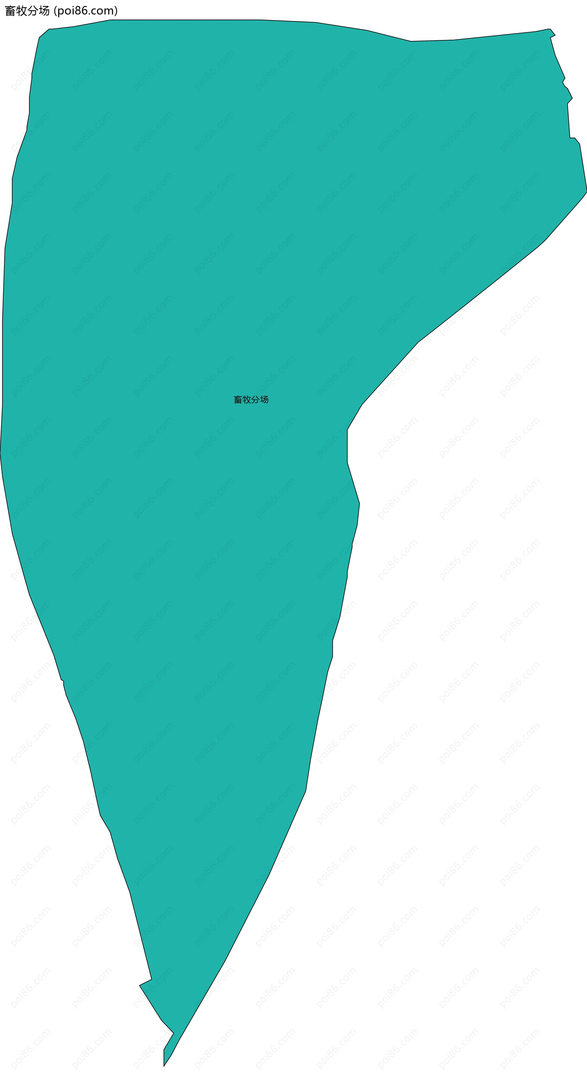 畜牧分场边界地图