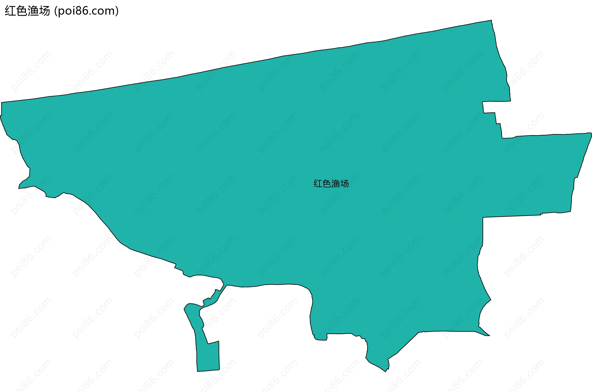 红色渔场边界地图