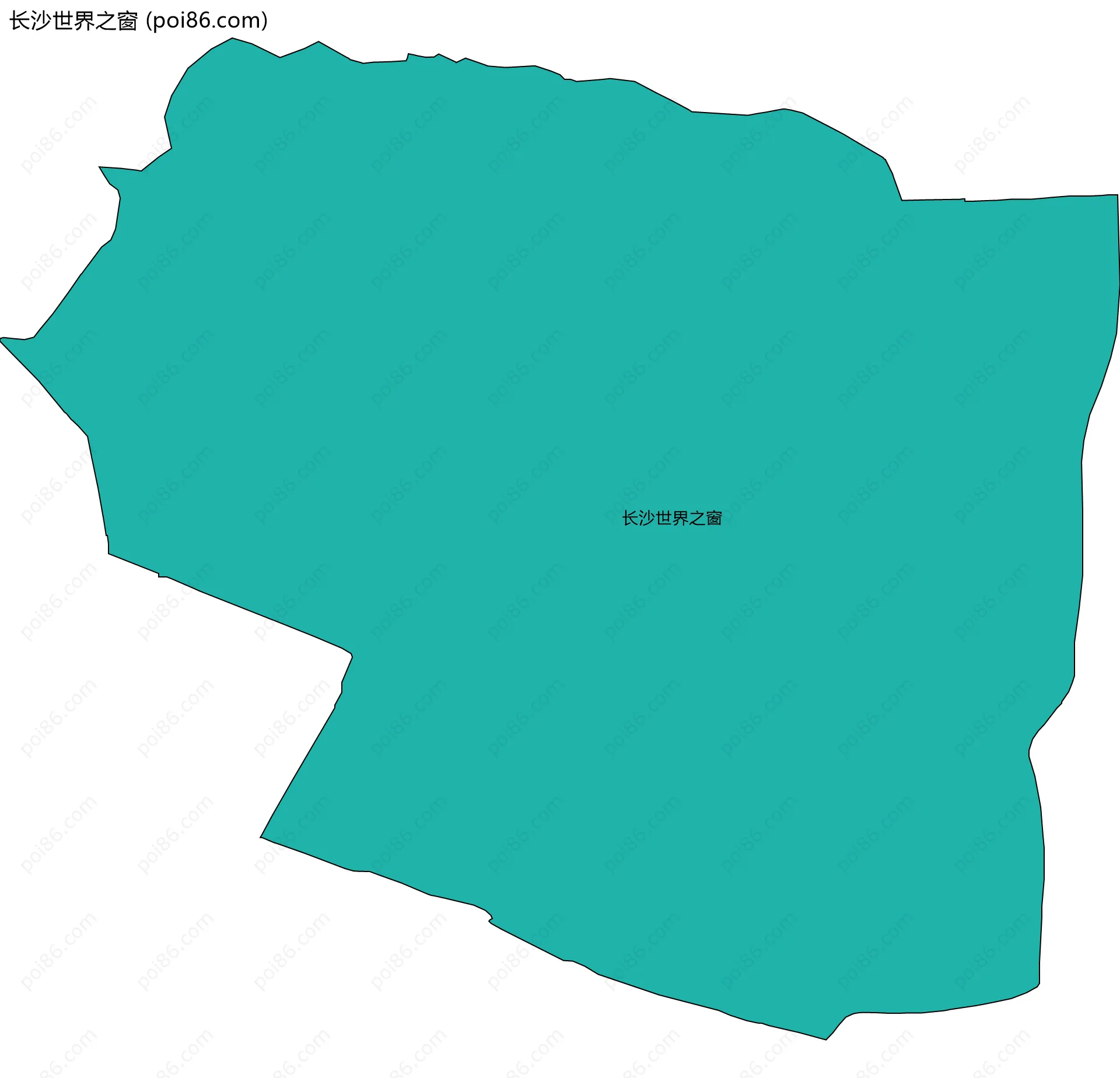 长沙世界之窗边界地图