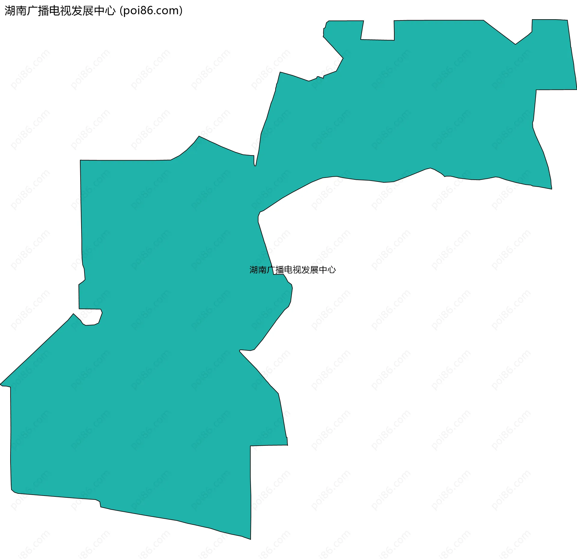 湖南广播电视发展中心边界地图