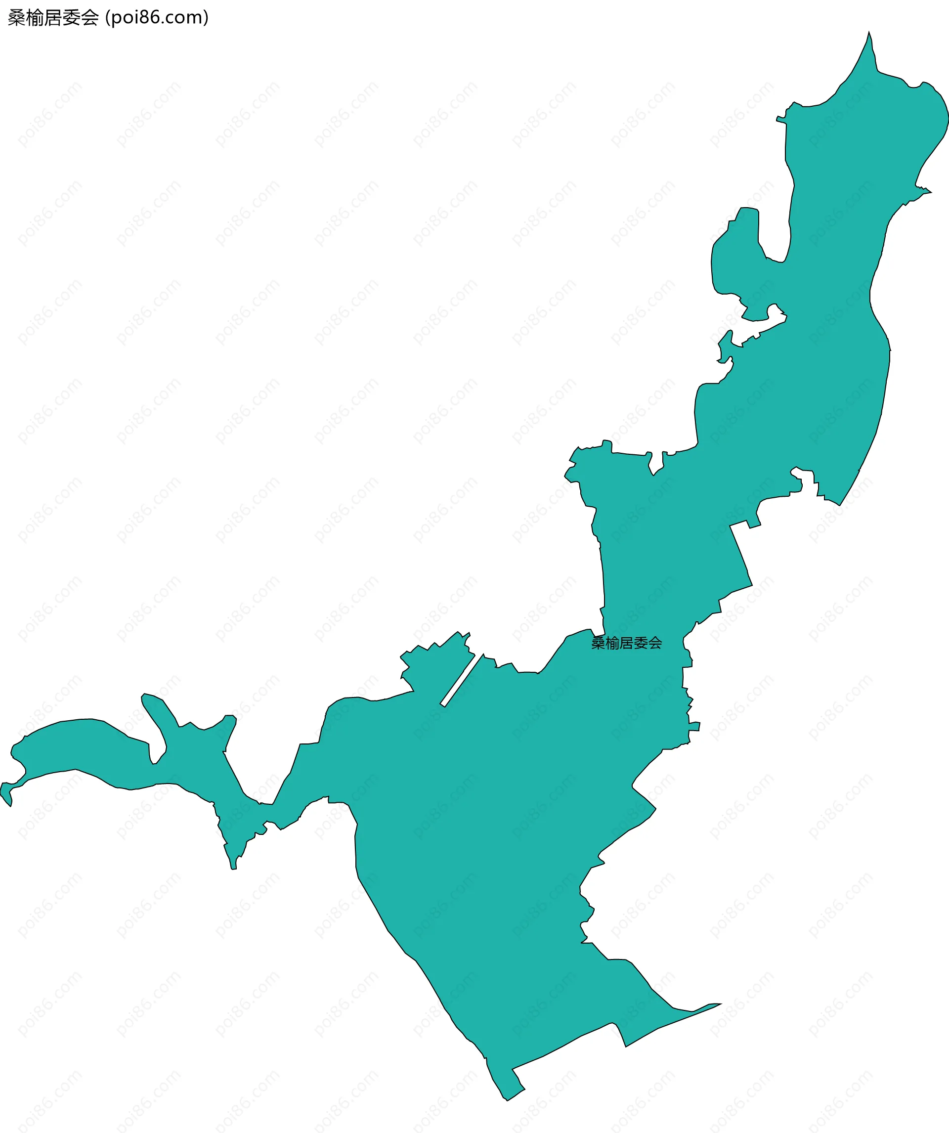 桑榆居委会边界地图