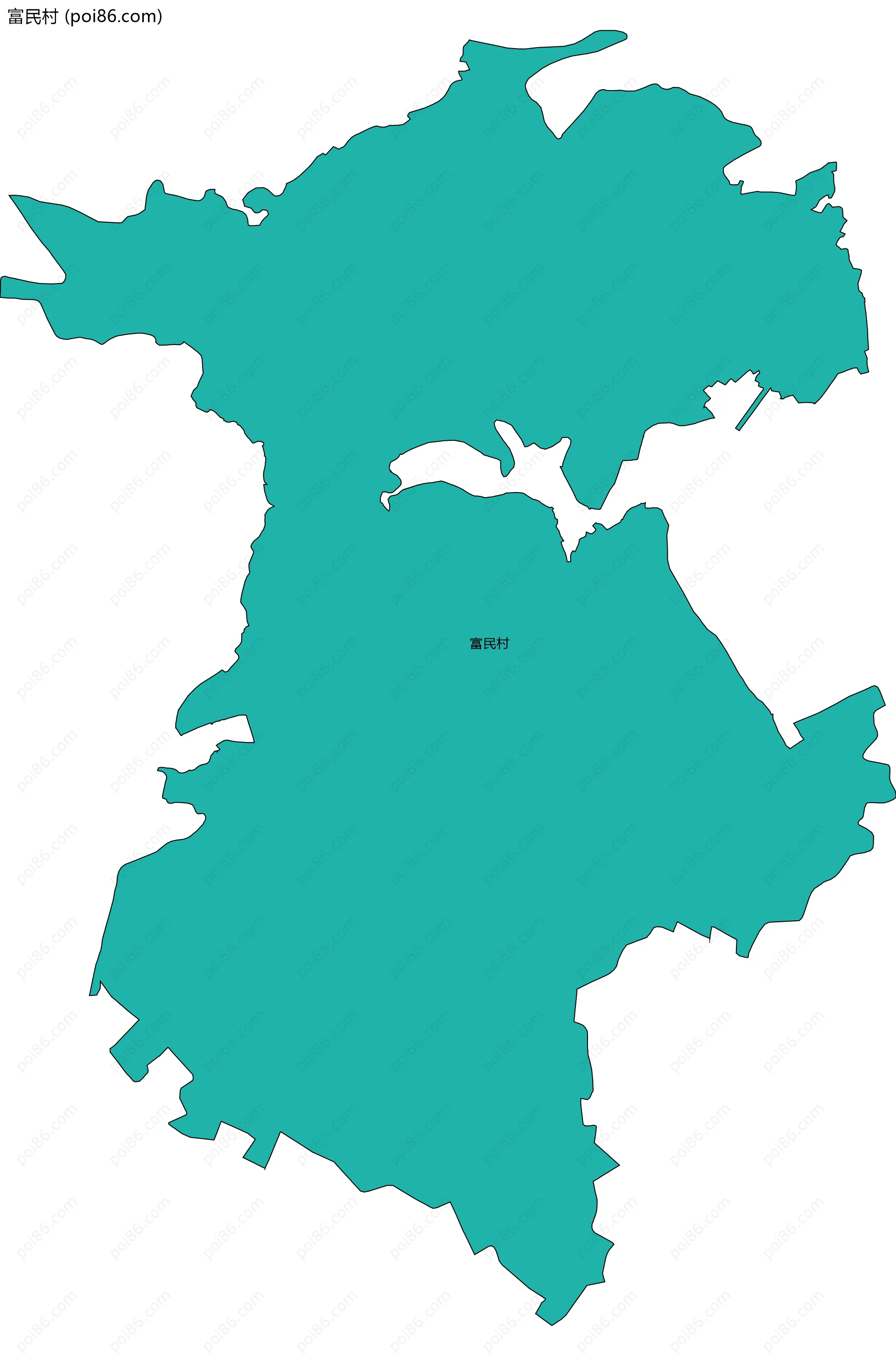 富民村边界地图