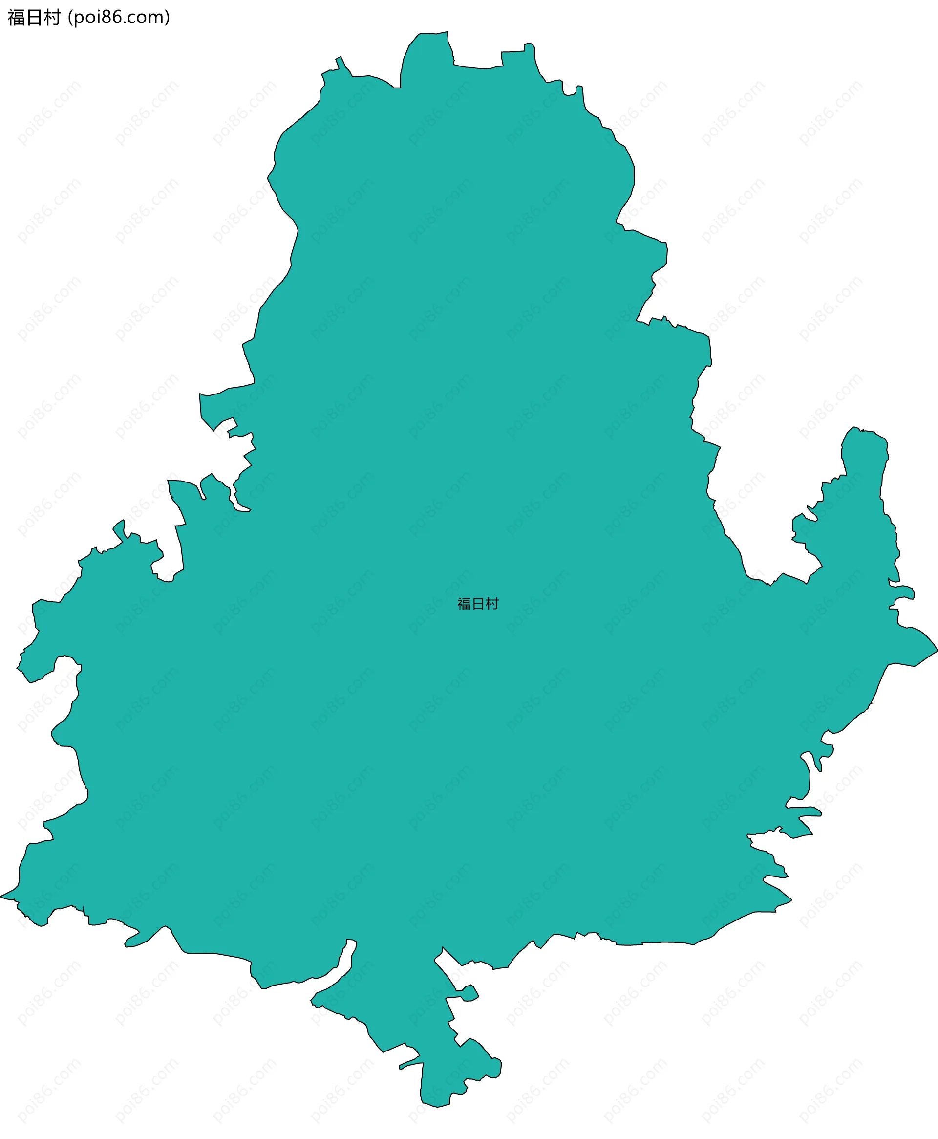 福日村边界地图