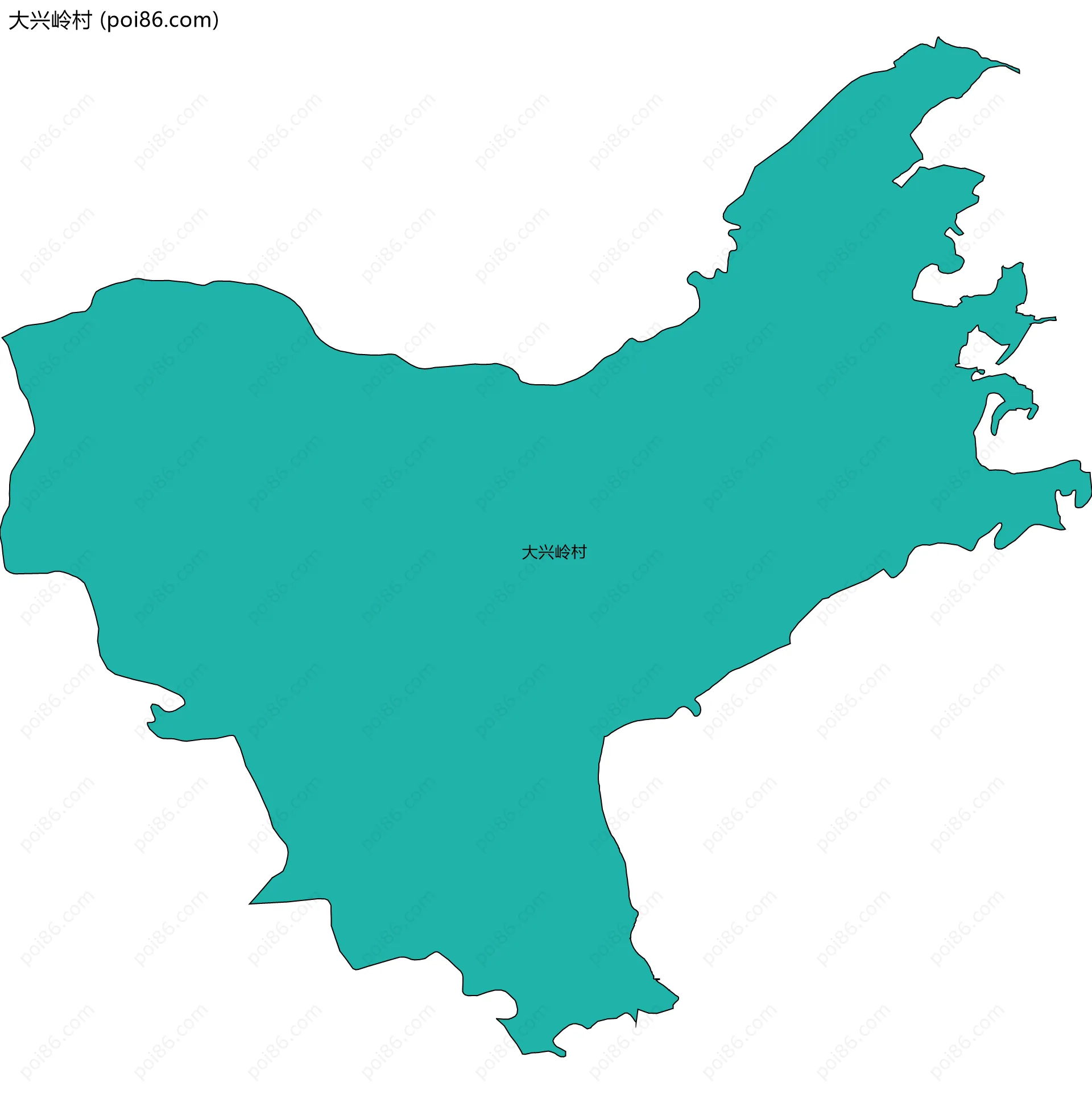 大兴岭村边界地图