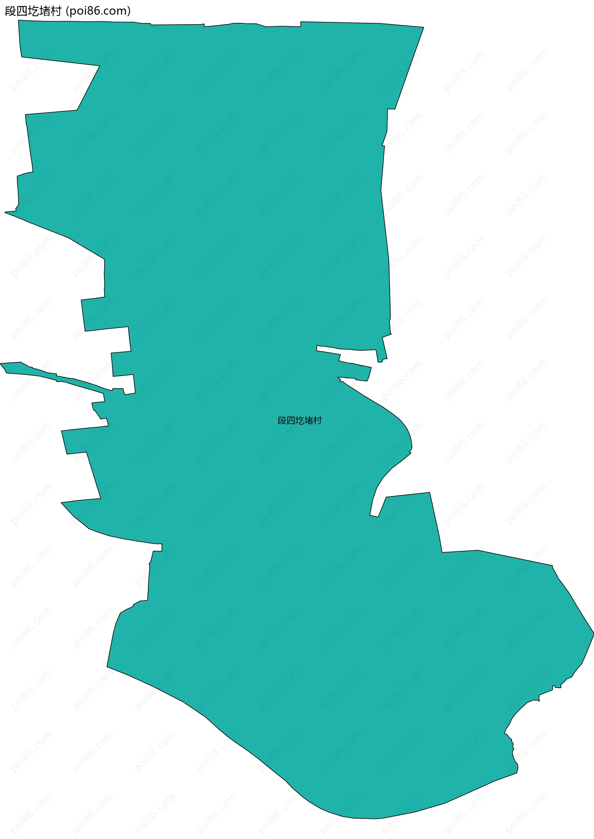 段四圪堵村边界地图