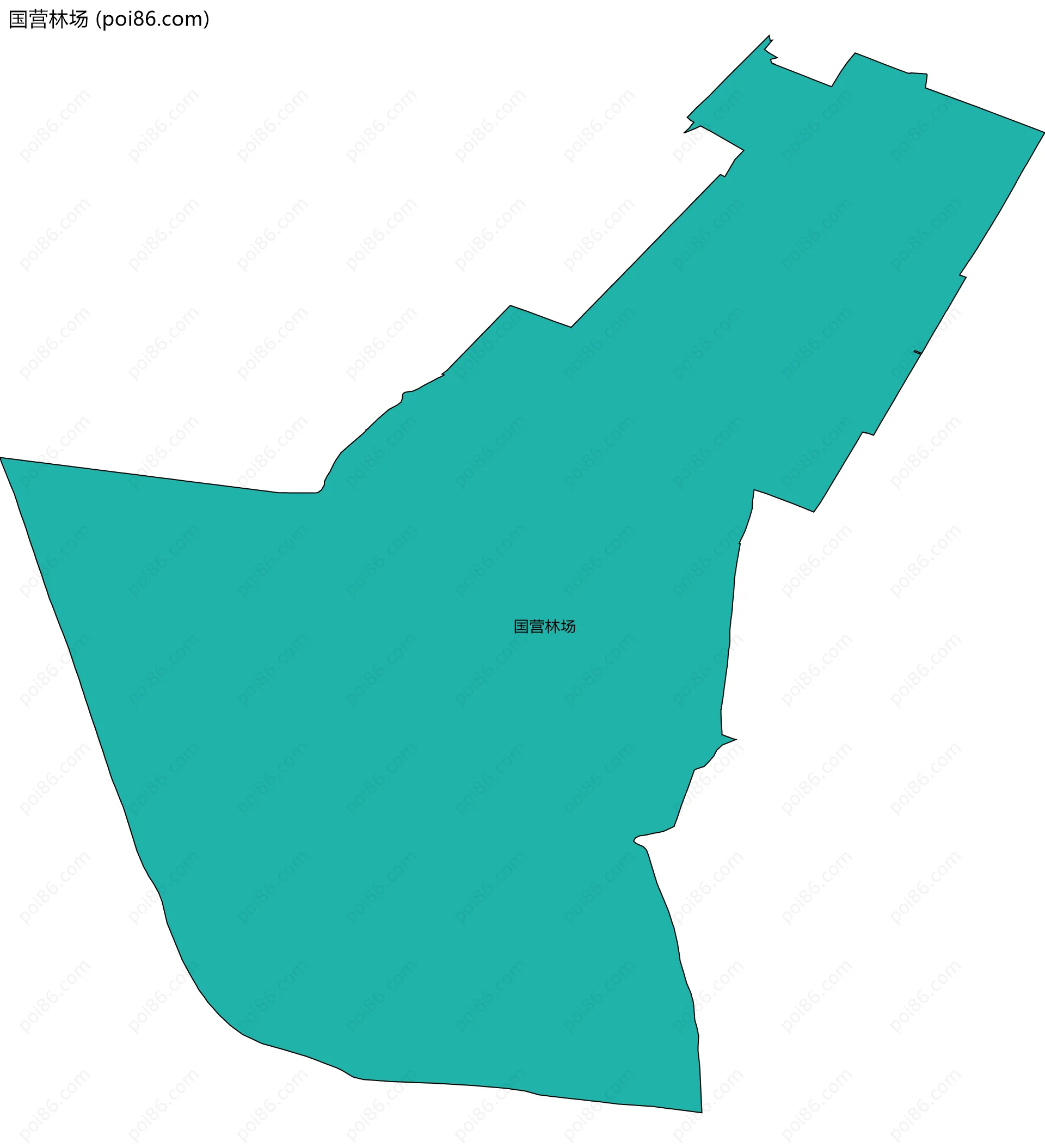 国营林场边界地图