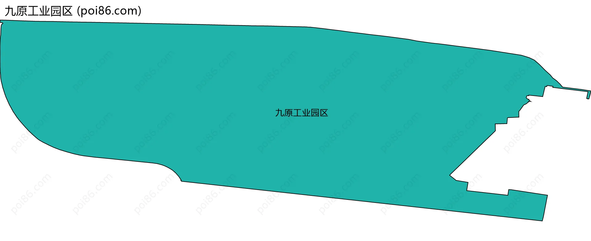 九原工业园区边界地图
