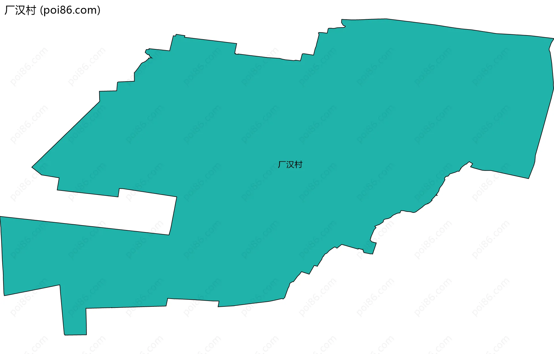 厂汉村边界地图
