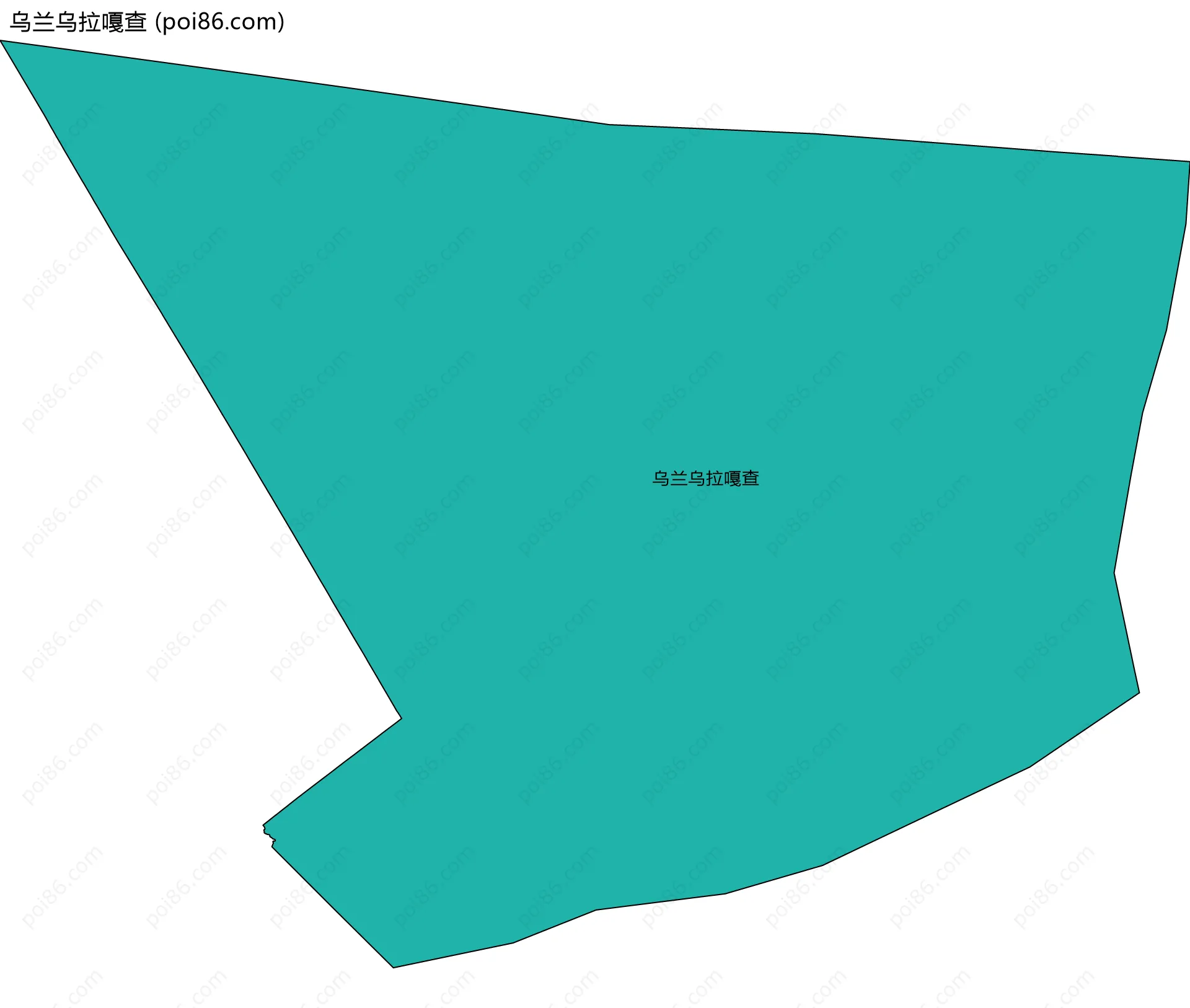 乌兰乌拉嘎查边界地图
