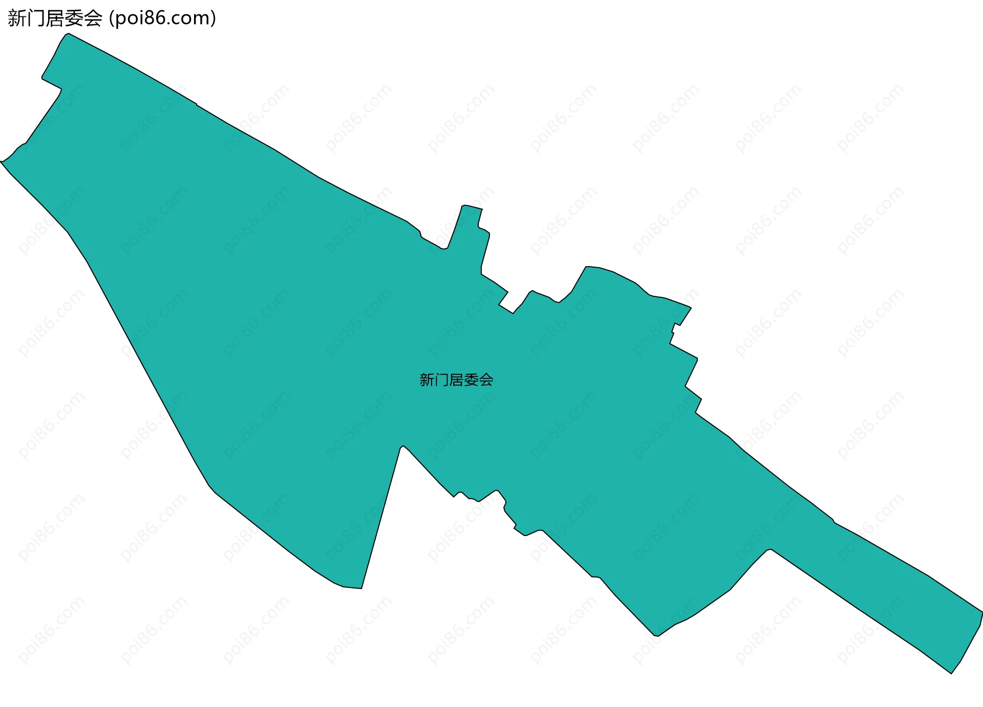 新门居委会边界地图