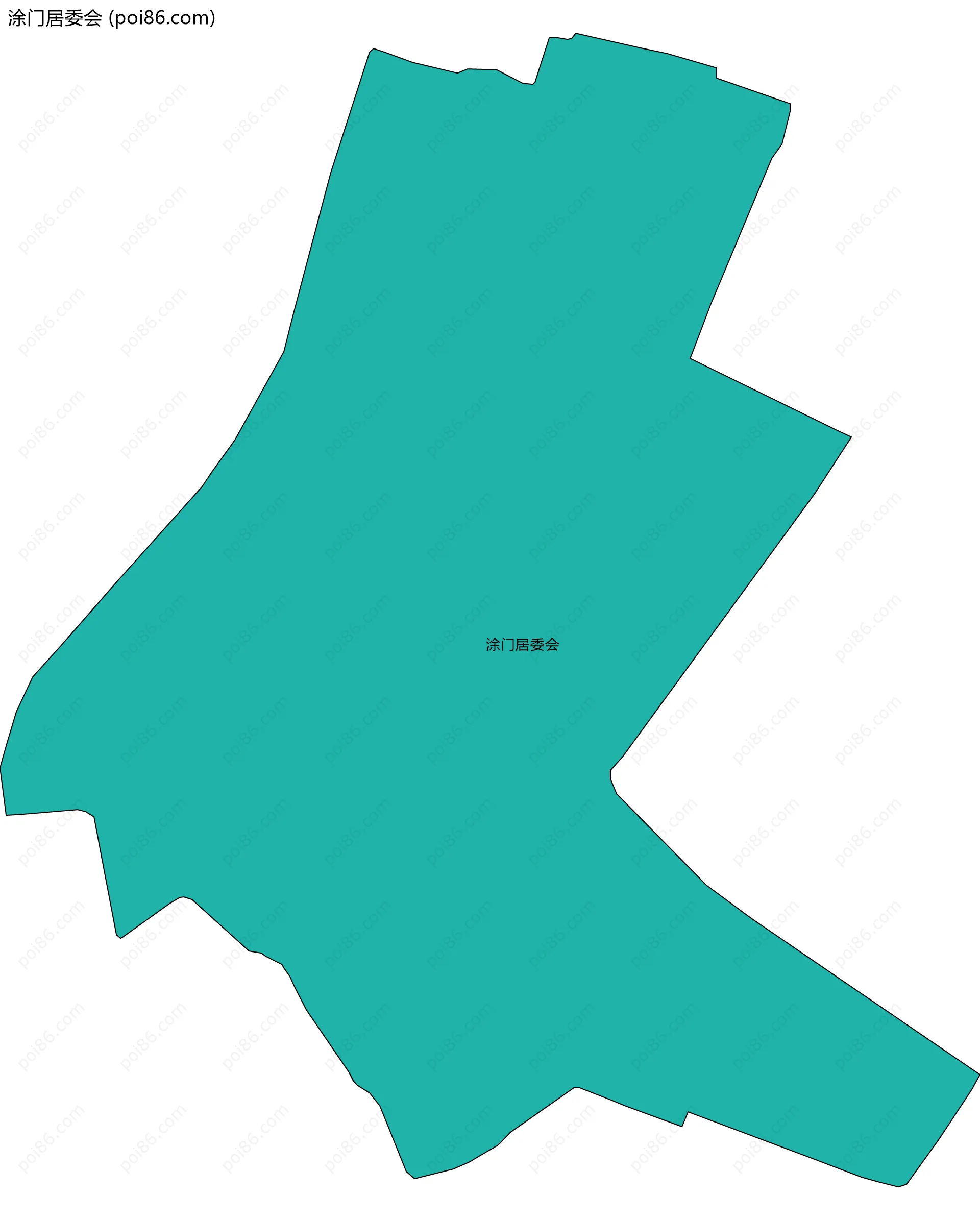 涂门居委会边界地图