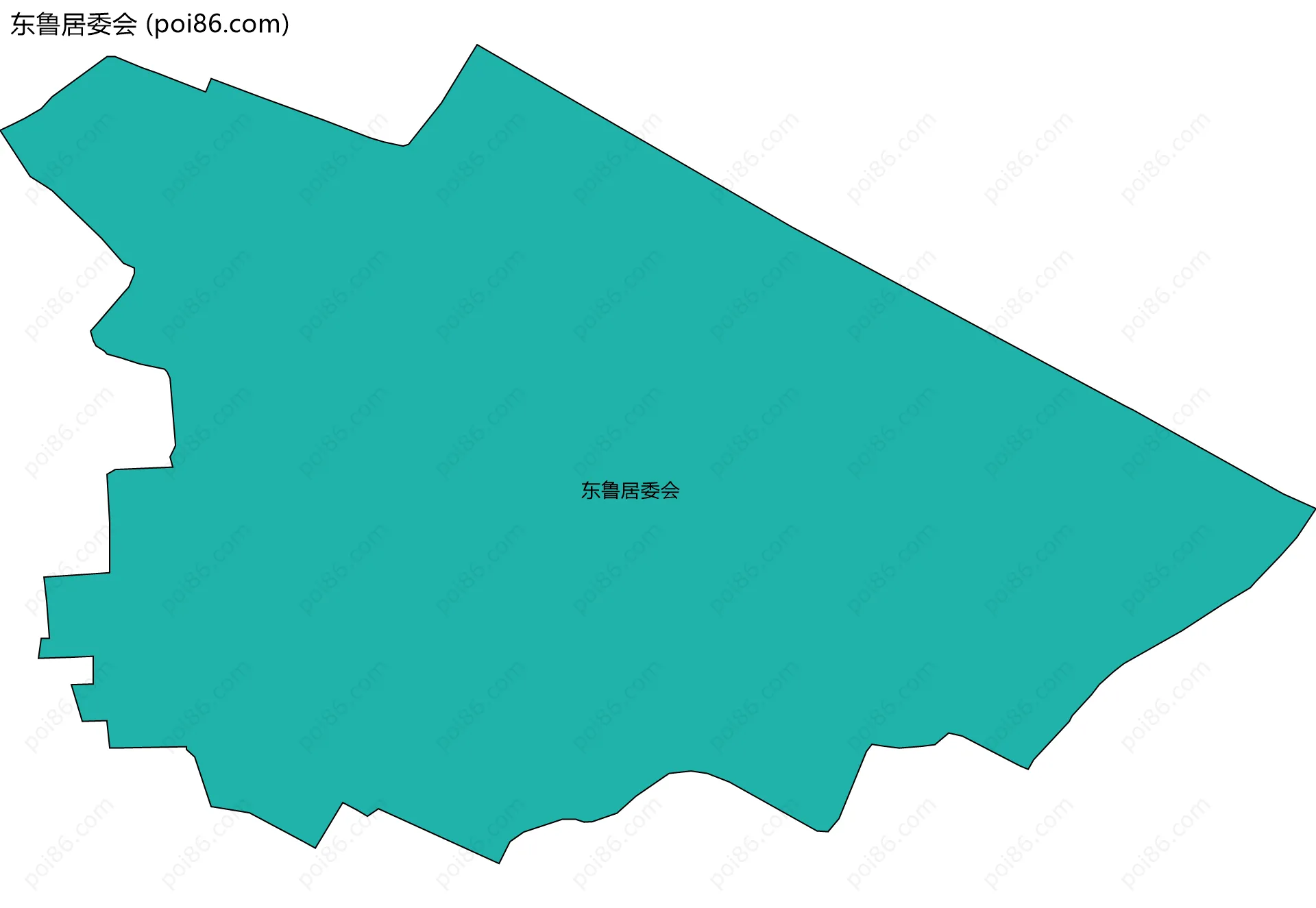 东鲁居委会边界地图