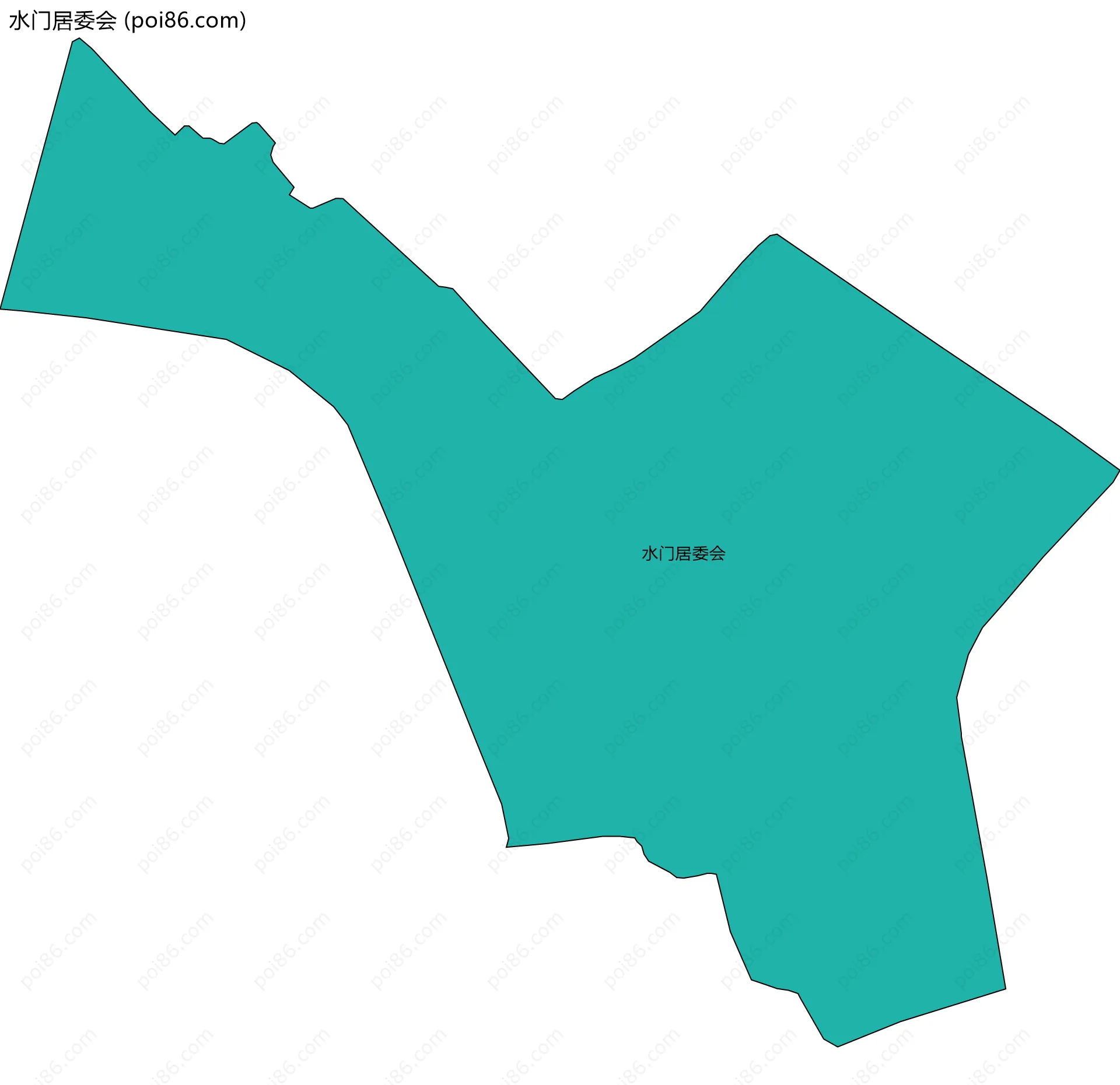 水门居委会边界地图