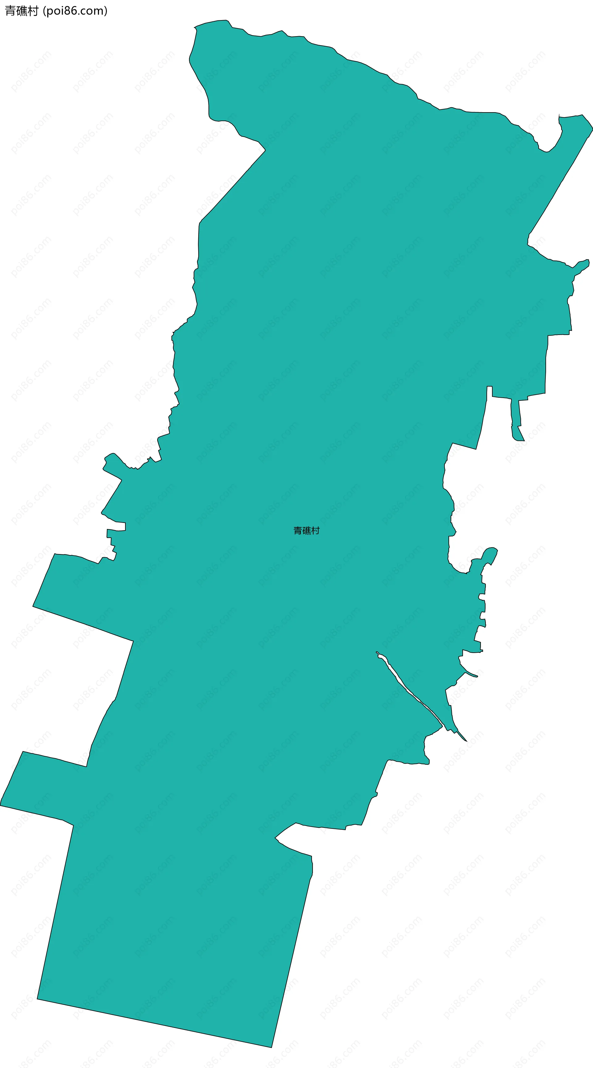 青礁村边界地图