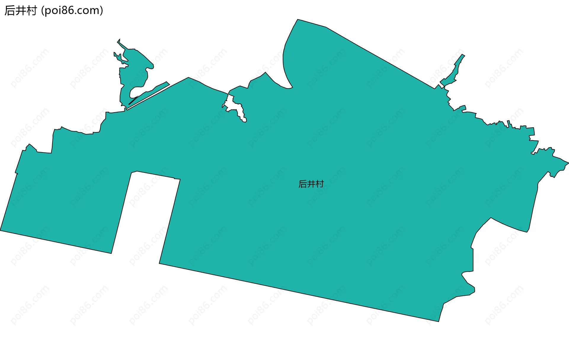 后井村边界地图