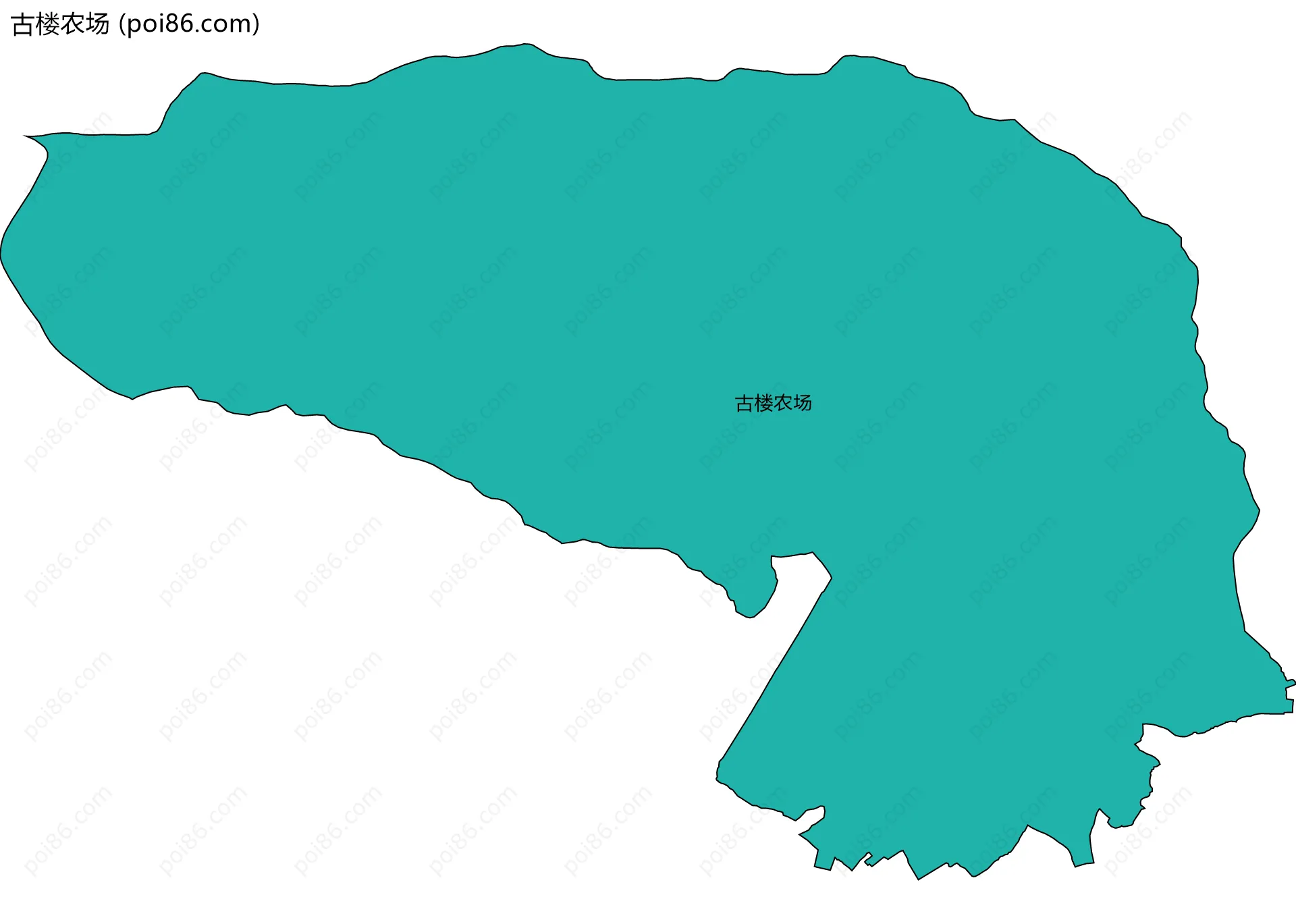 古楼农场边界地图
