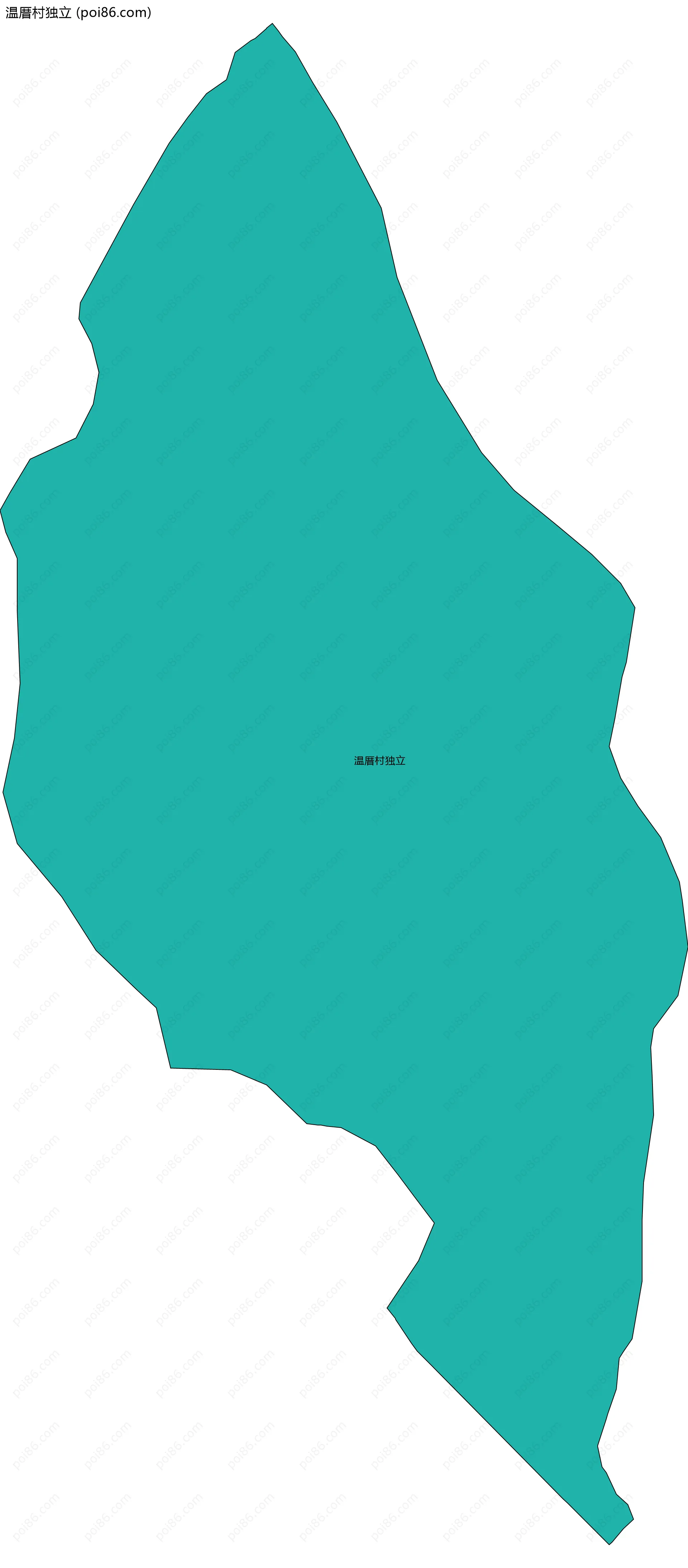 温厝村独立边界地图