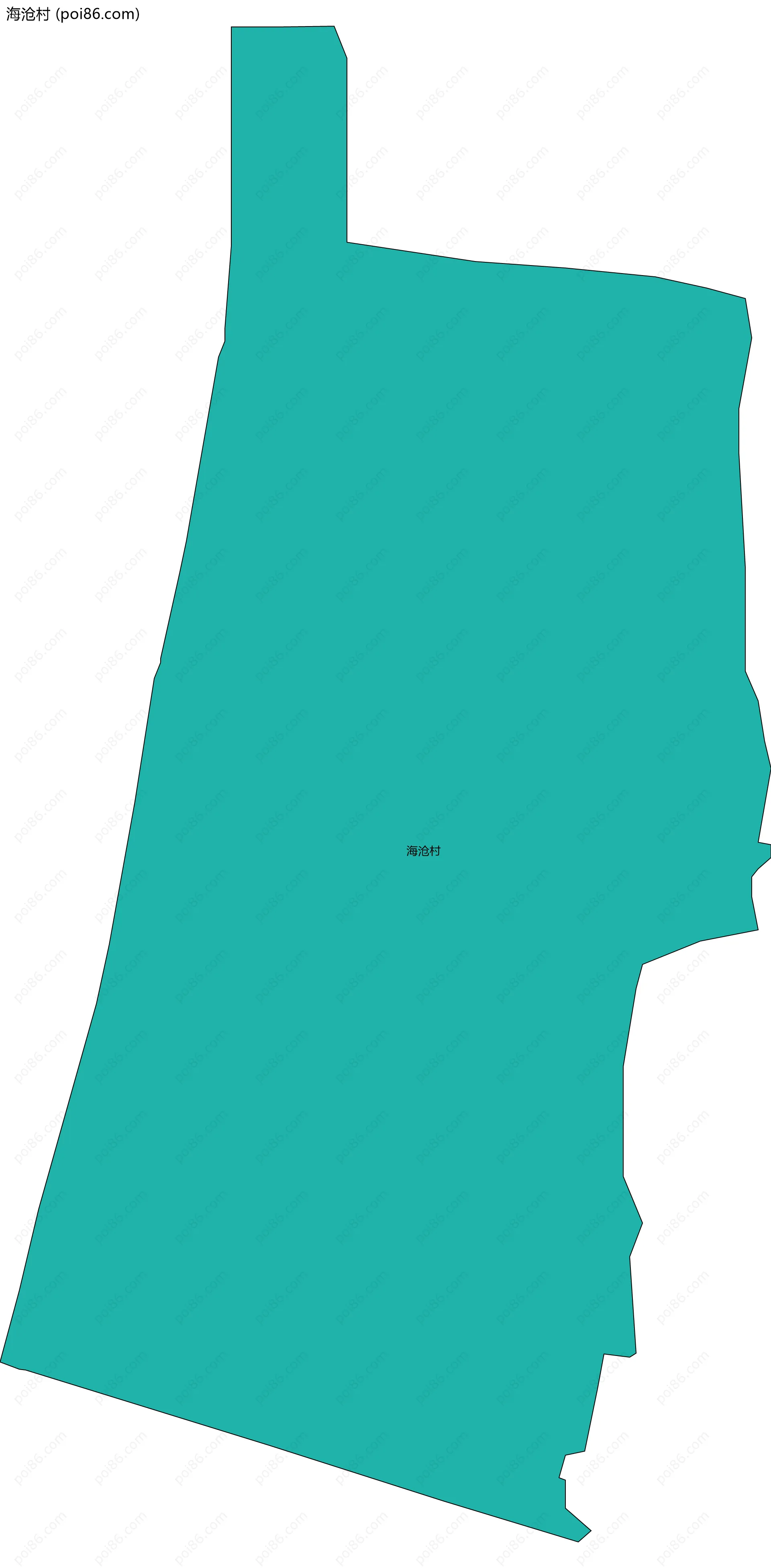 海沧村边界地图