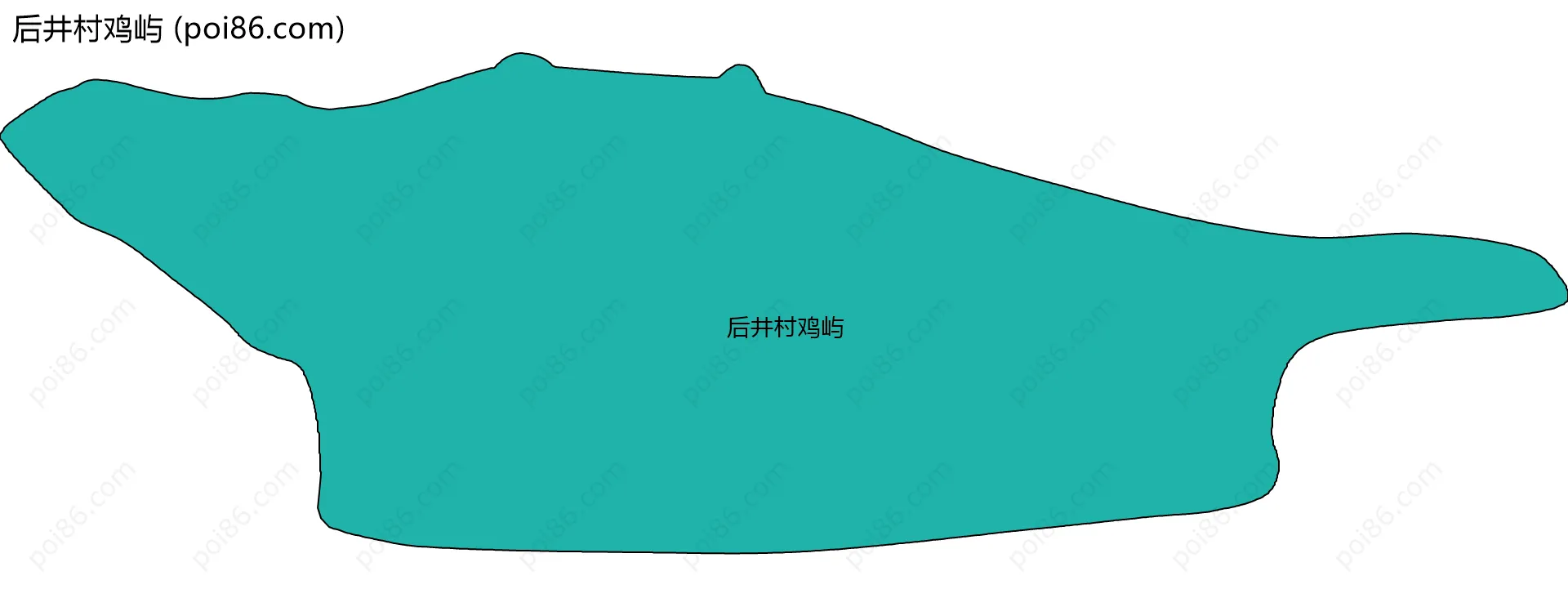 后井村鸡屿边界地图