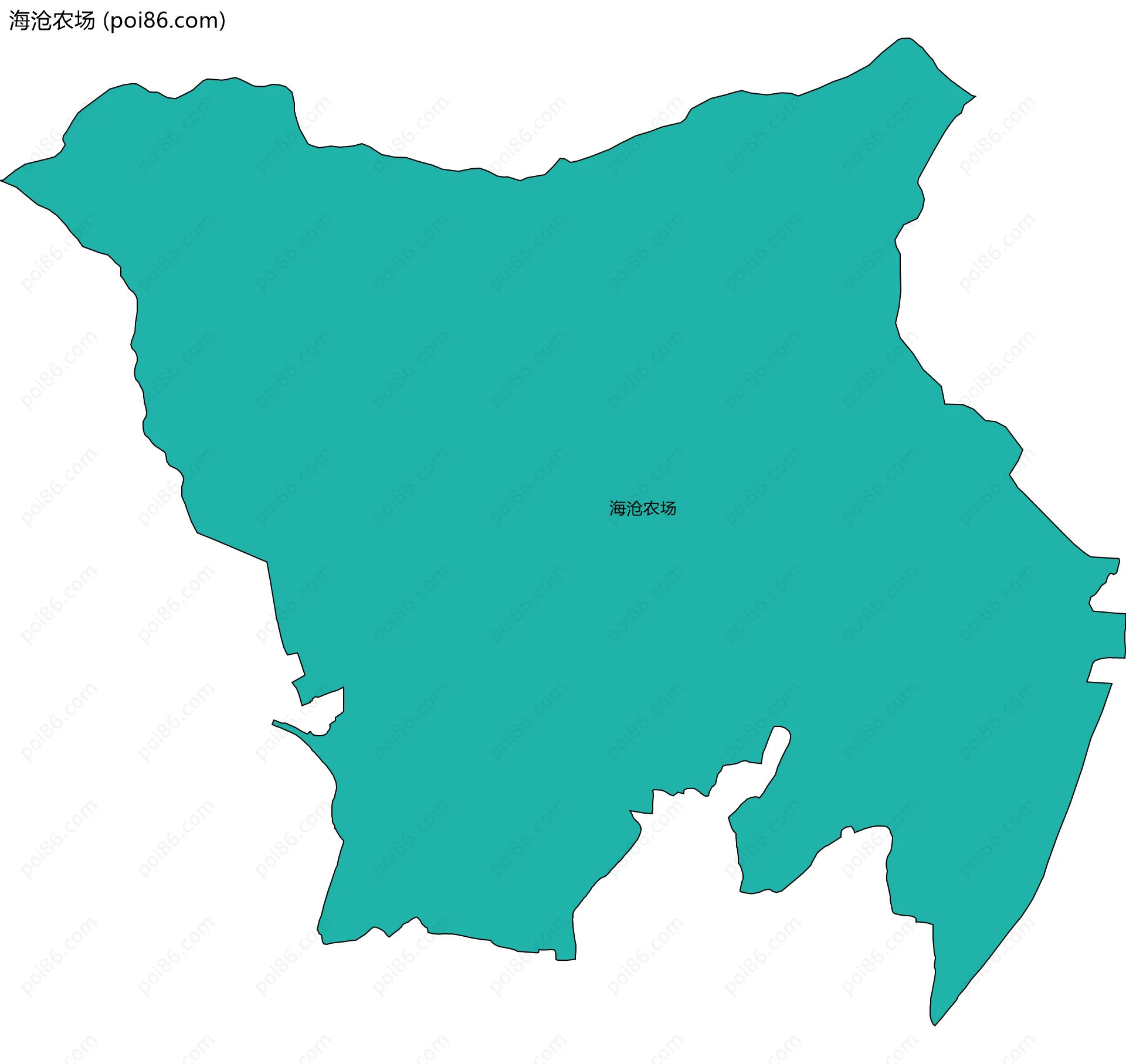 海沧农场边界地图
