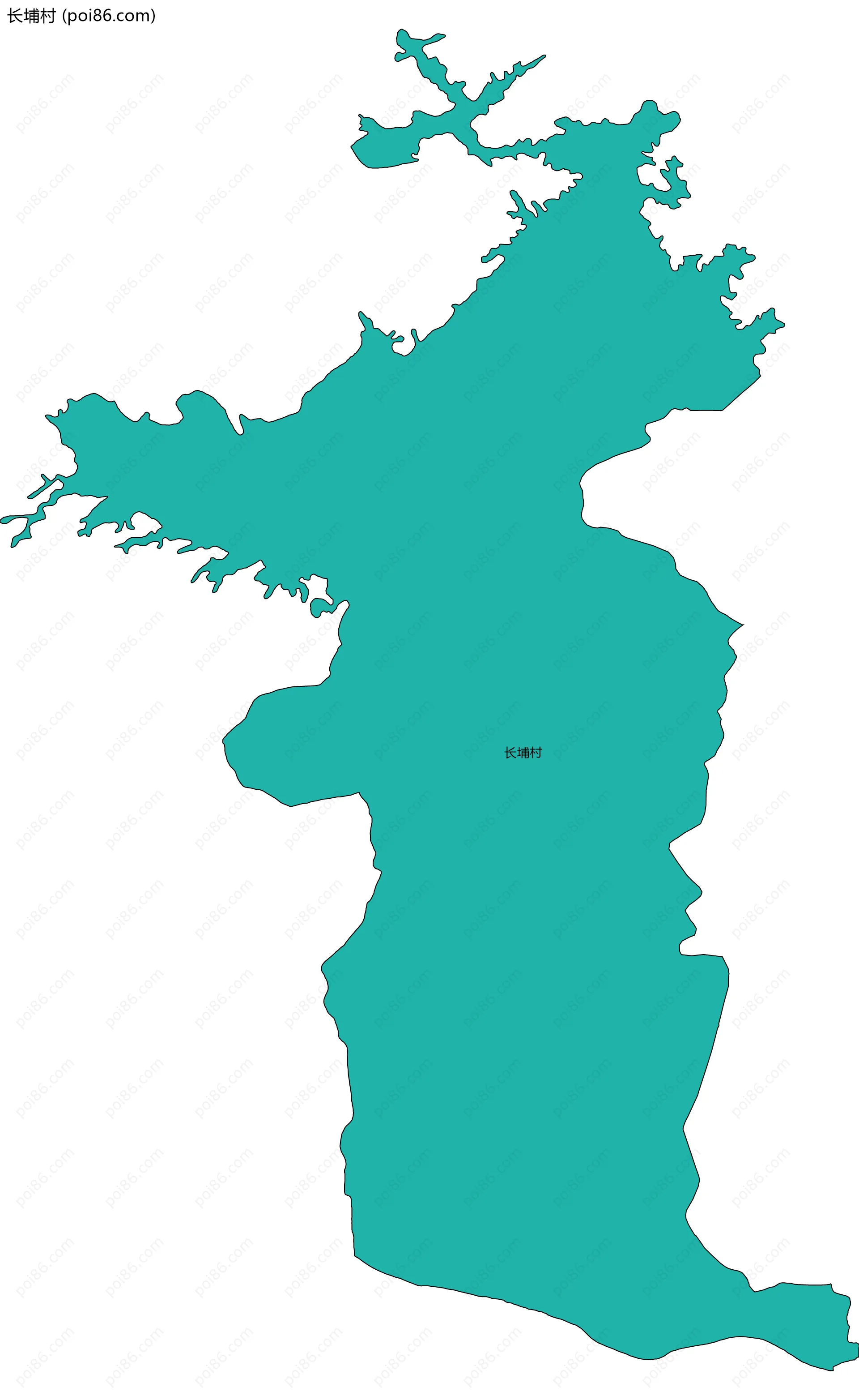 长埔村边界地图