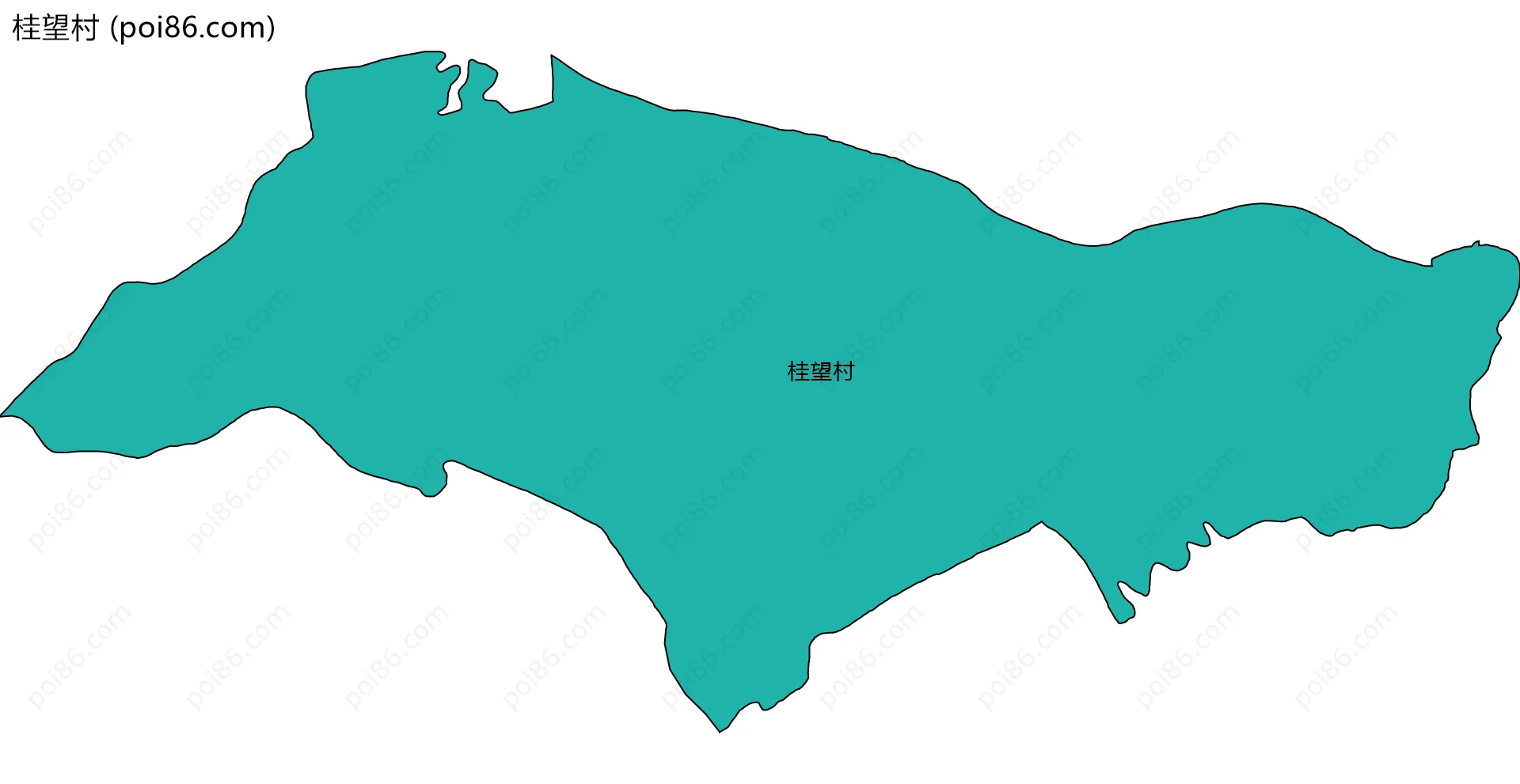 桂望村边界地图