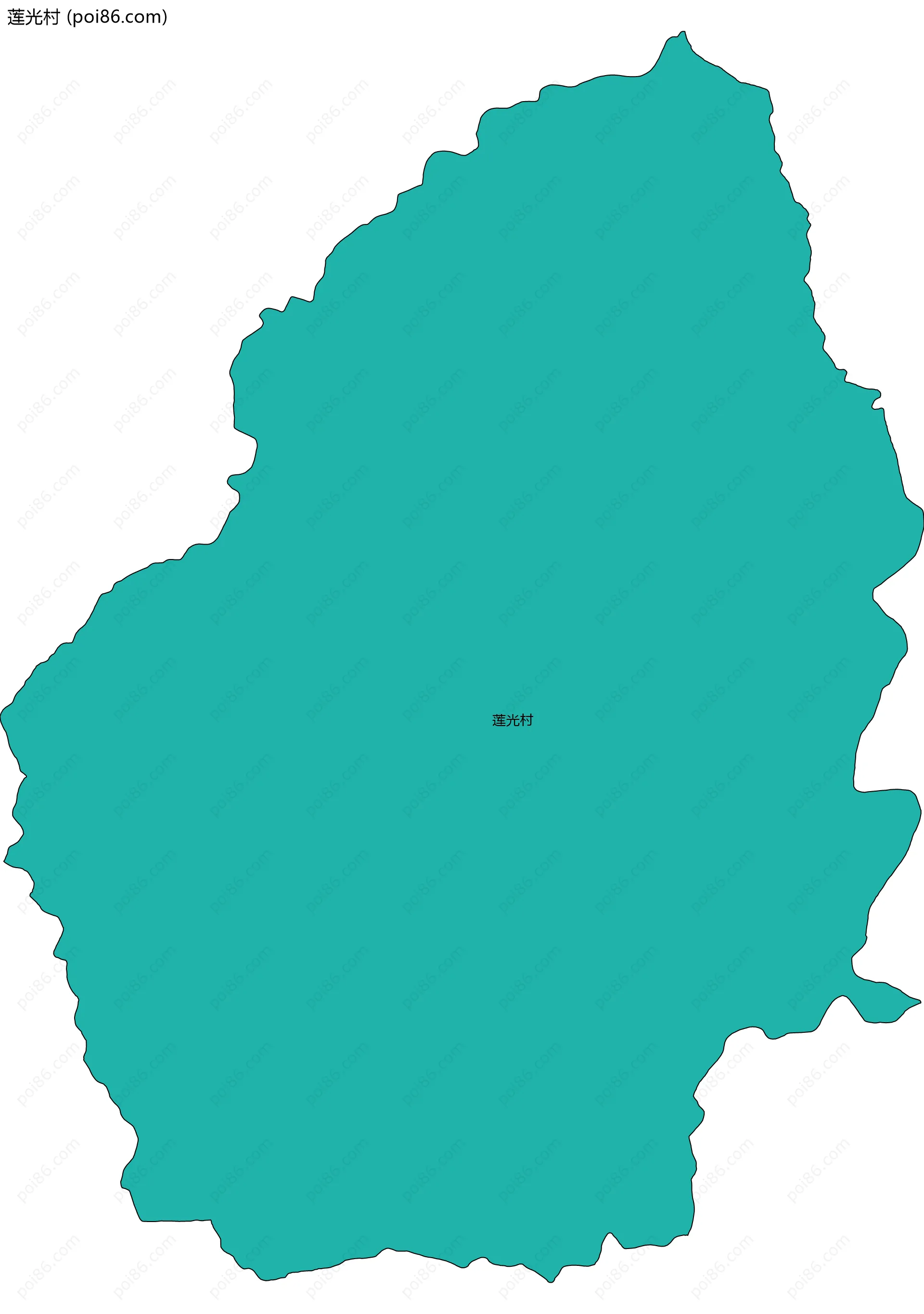 莲光村边界地图
