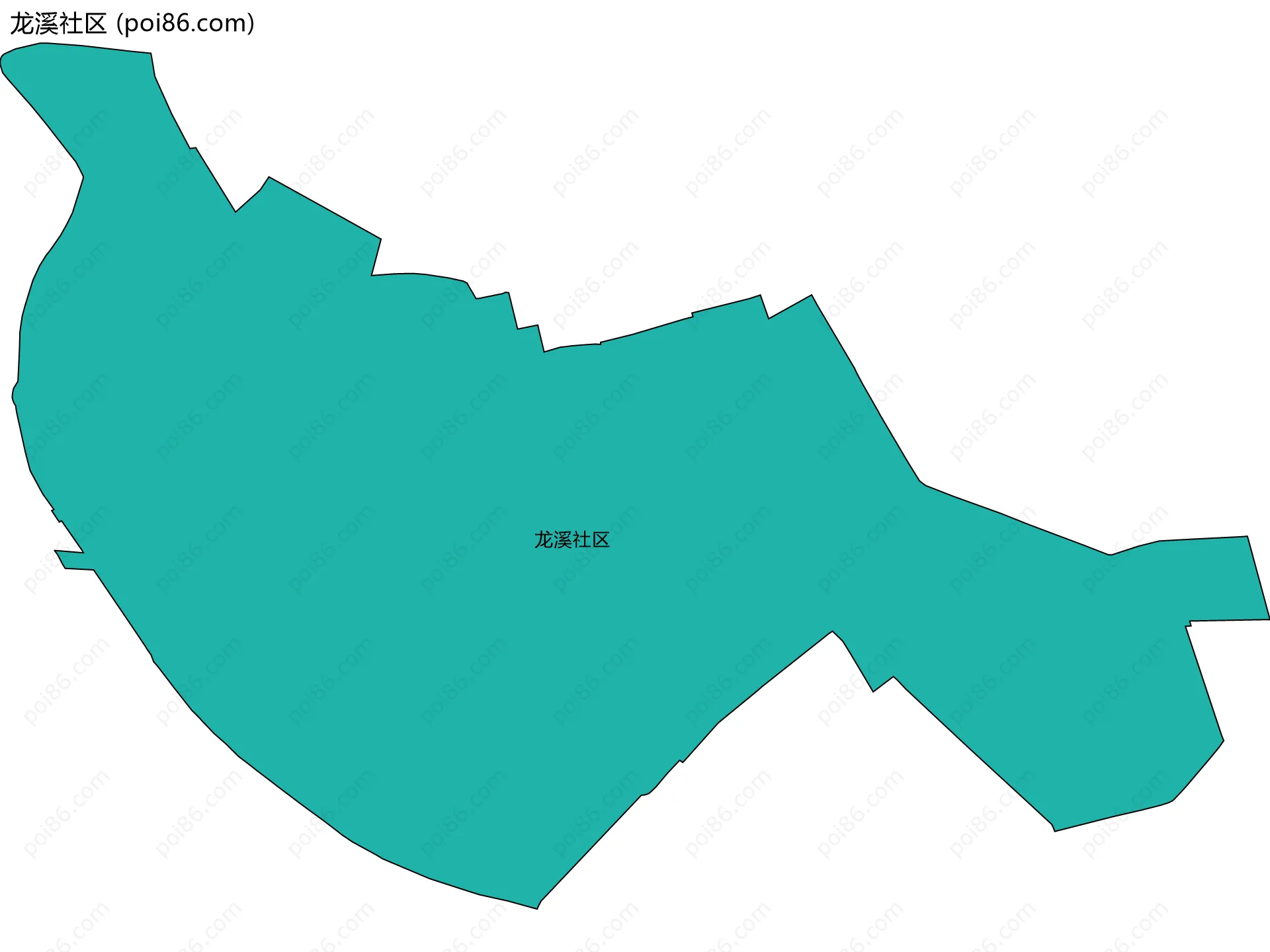 龙溪社区边界地图