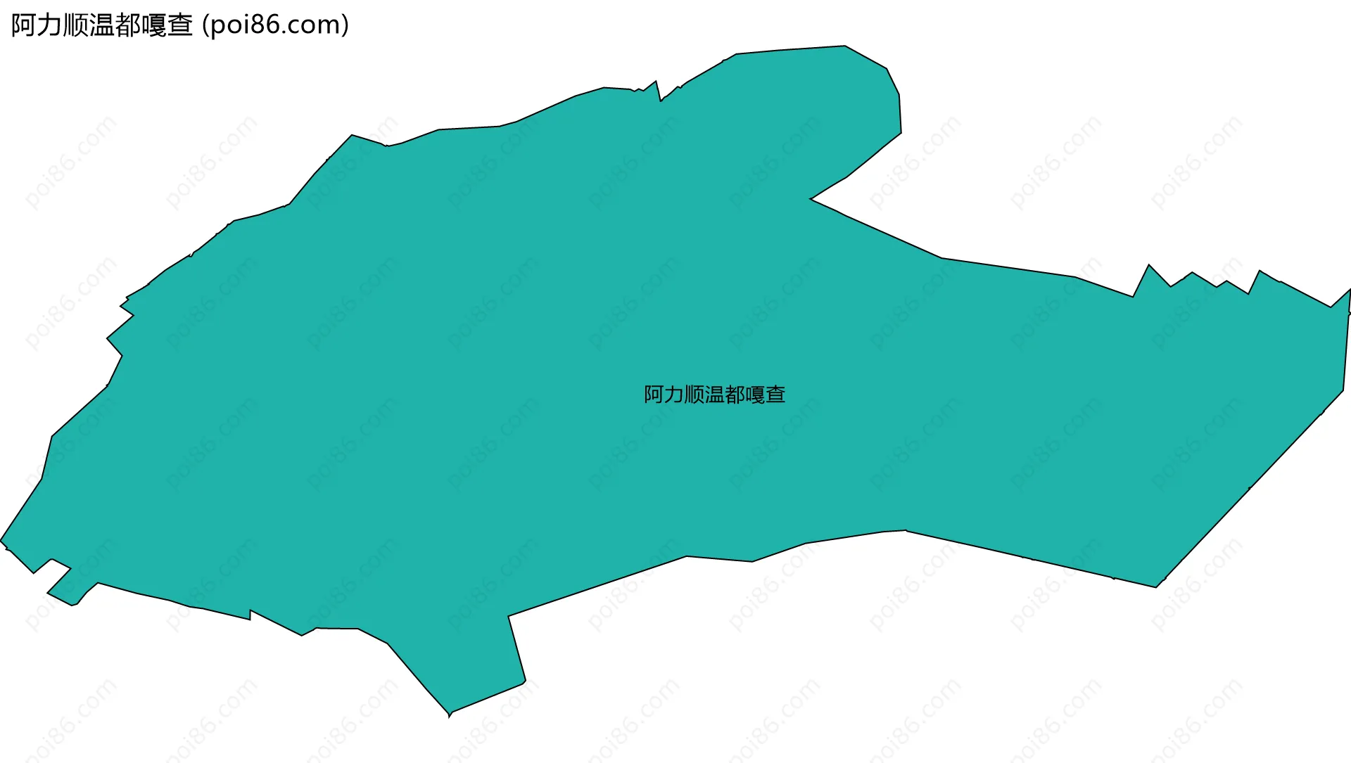 阿力顺温都嘎查边界地图