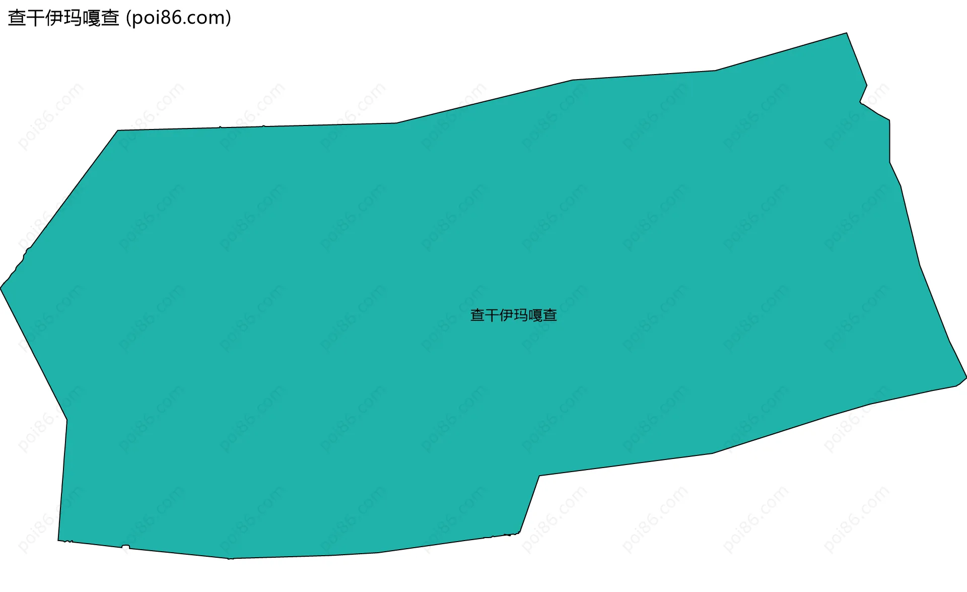 查干伊玛嘎查边界地图