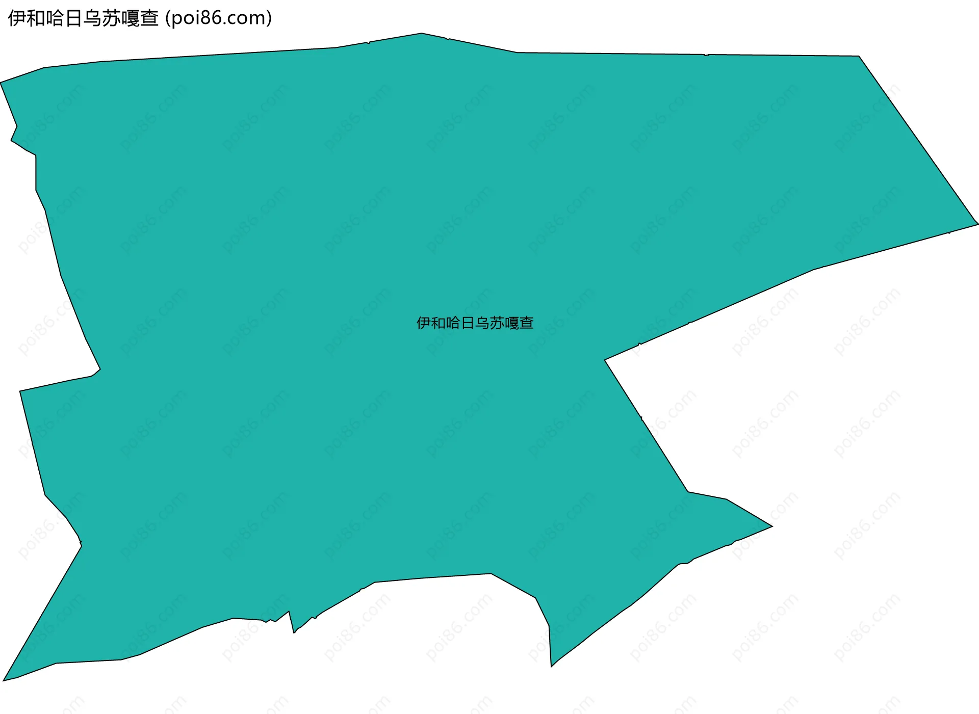 伊和哈日乌苏嘎查边界地图