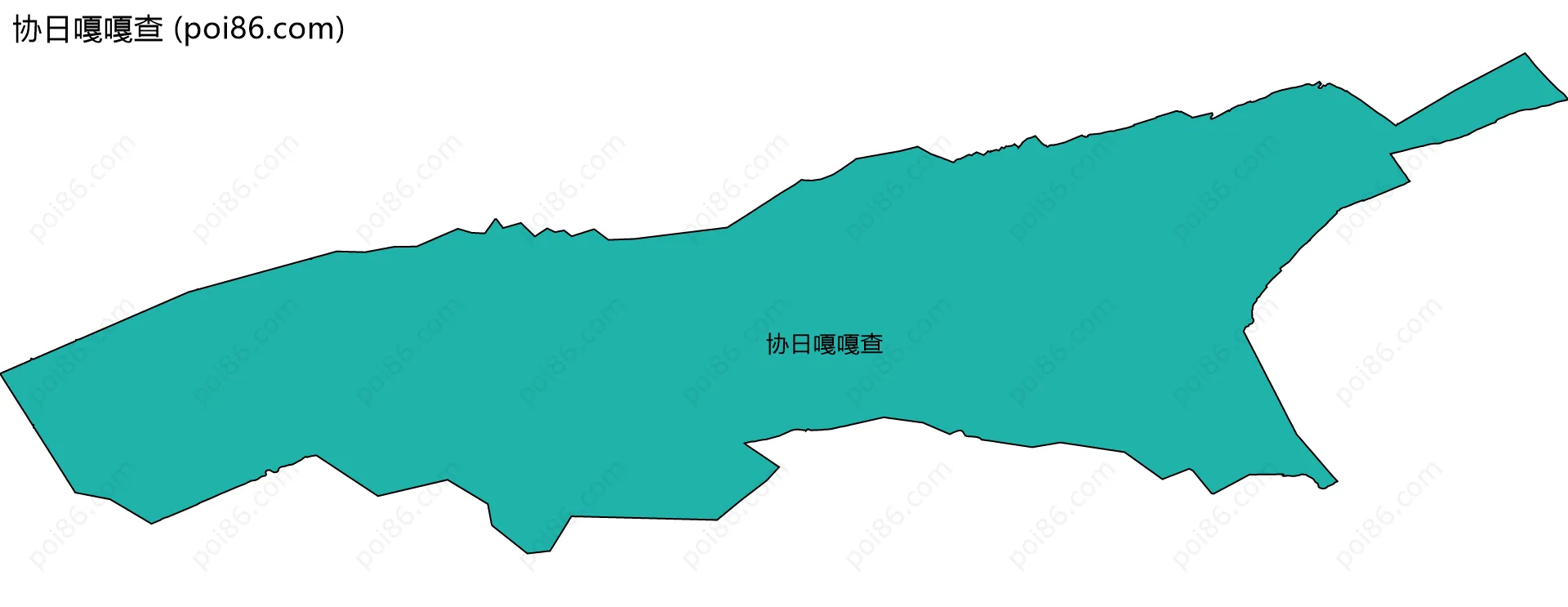 协日嘎嘎查边界地图