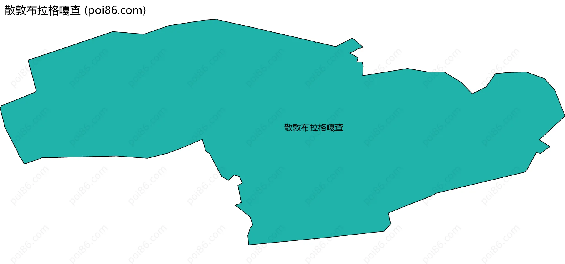 散敦布拉格嘎查边界地图