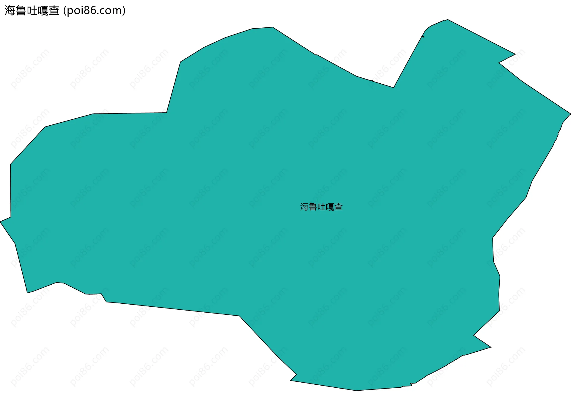 海鲁吐嘎查边界地图