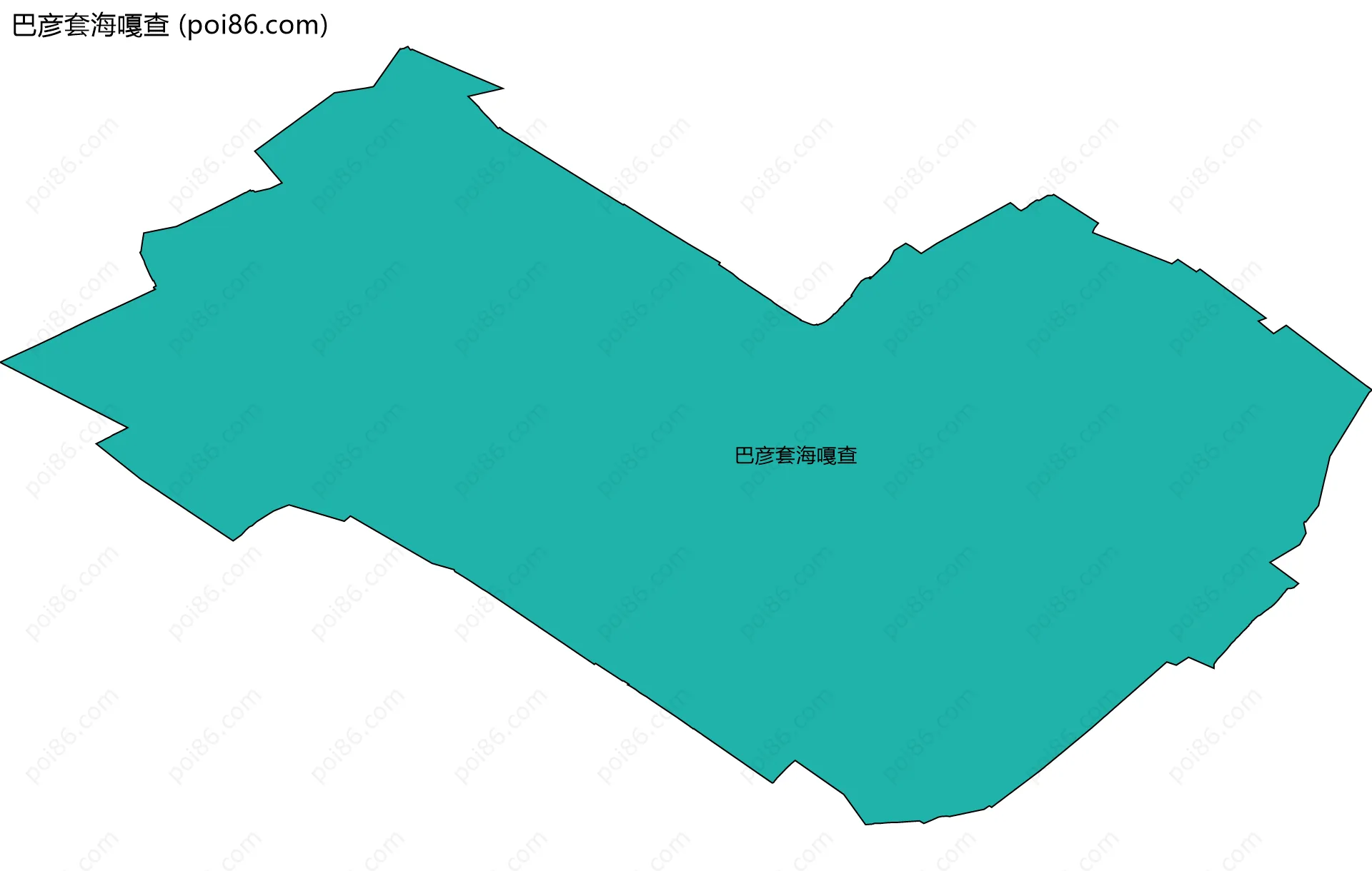 巴彦套海嘎查边界地图