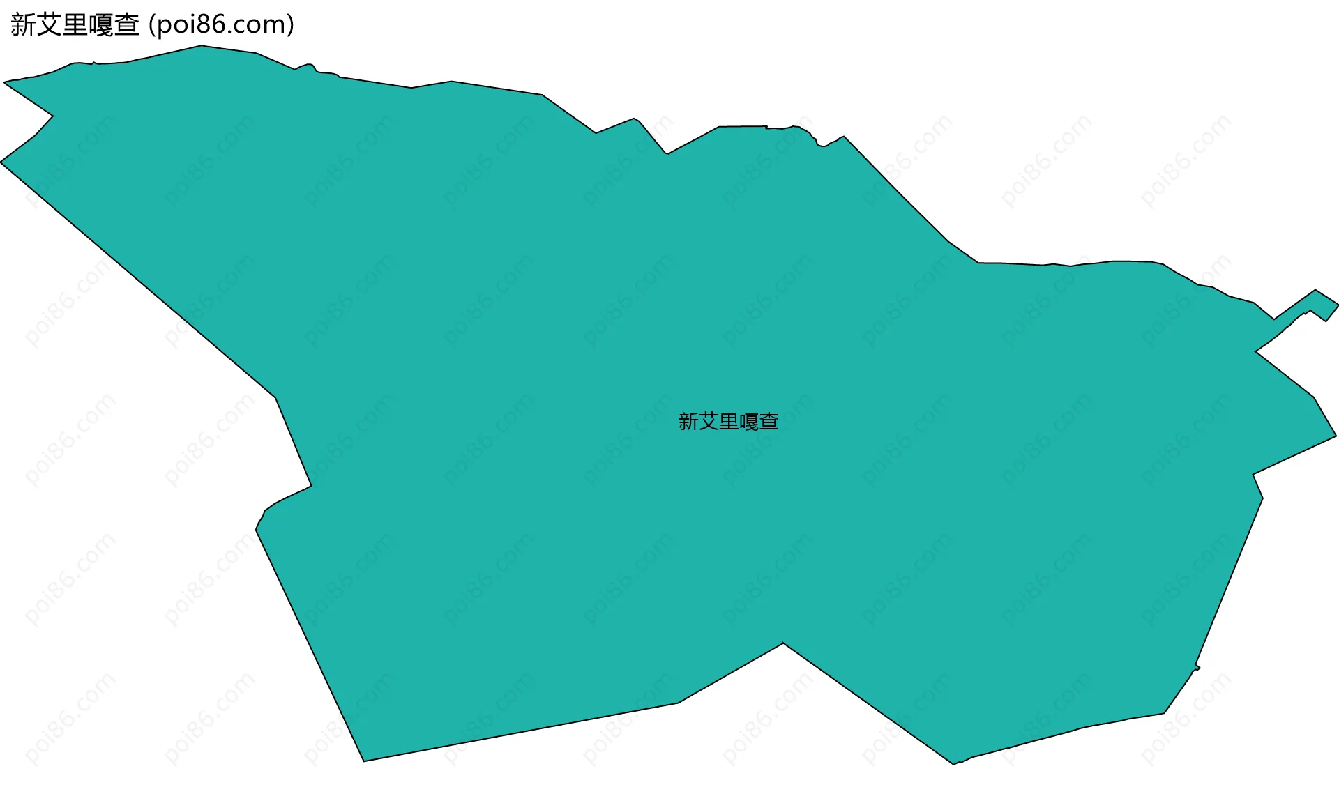 新艾里嘎查边界地图