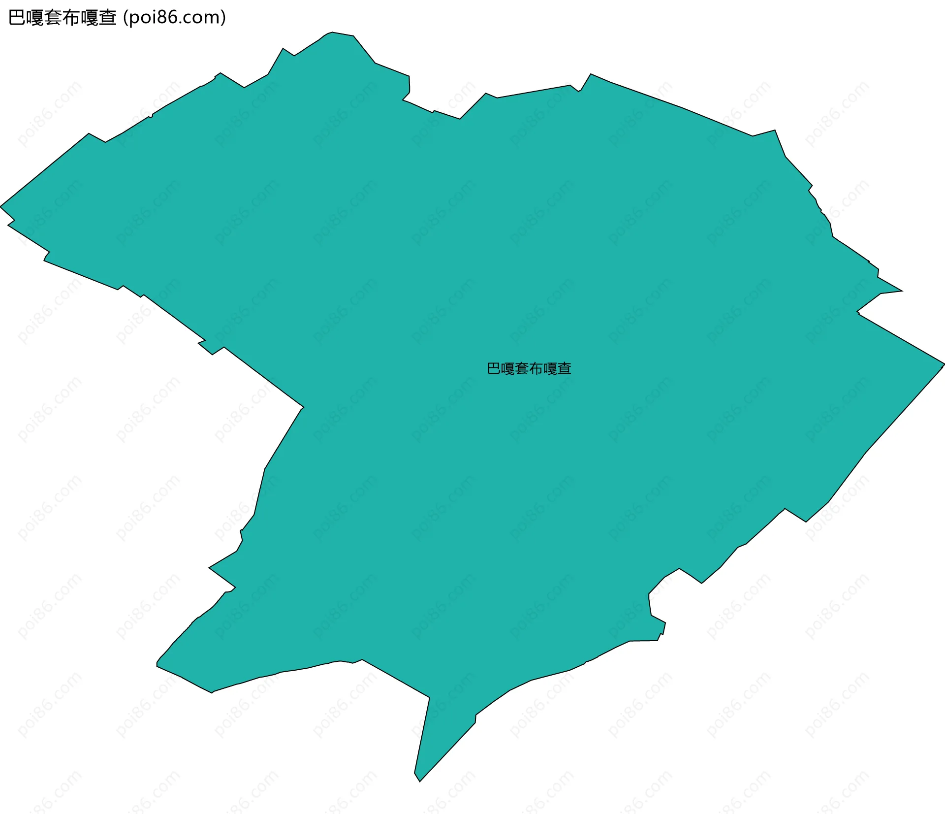 巴嘎套布嘎查边界地图