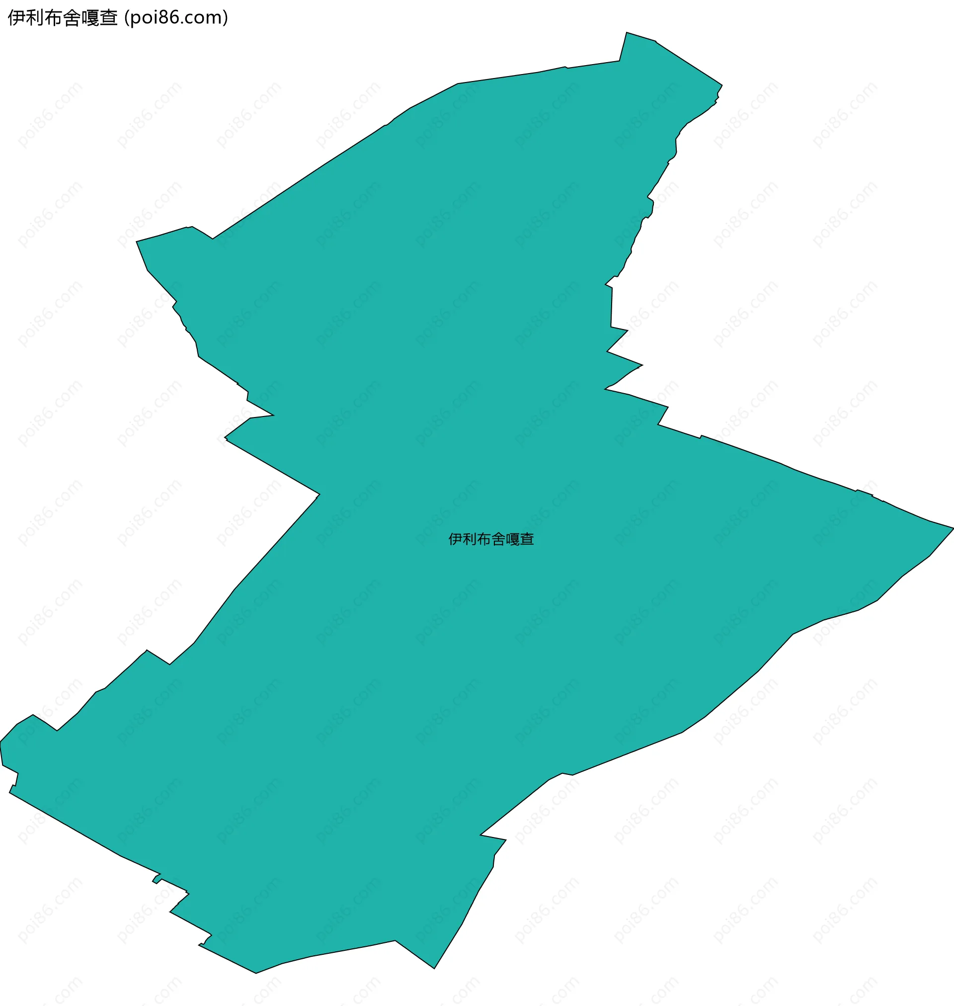 伊利布舍嘎查边界地图