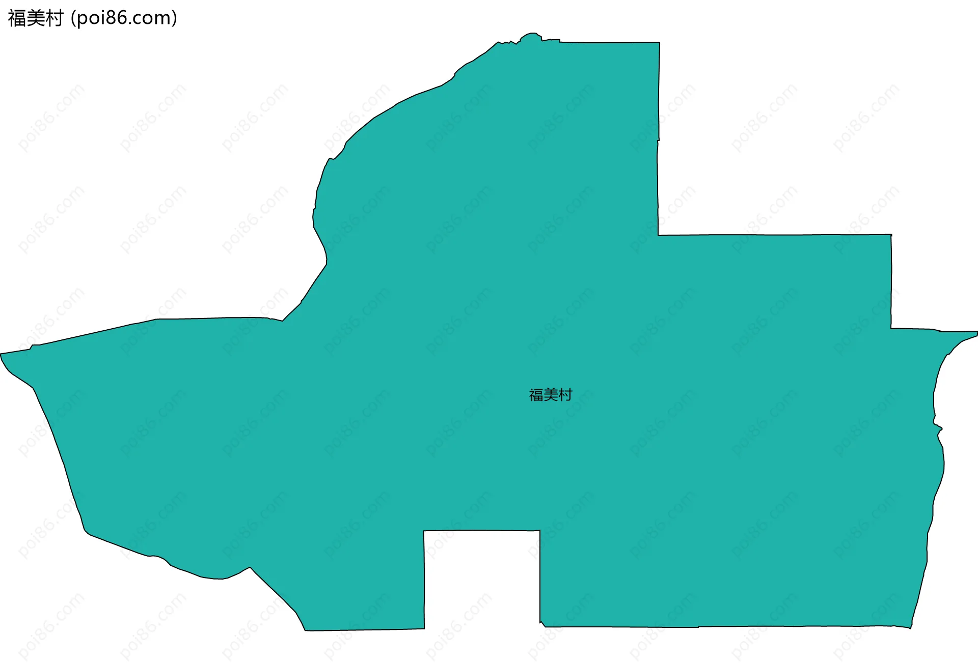 福美村边界地图